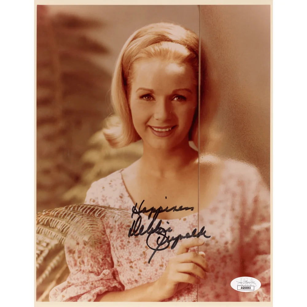 Debbie Reynolds Autographed 8x10 Photo with JSA COA - Hand Signed by Legendary Hollywood Actress - Perfect for Movie Memorabilia Collectors & Film Enthusiasts