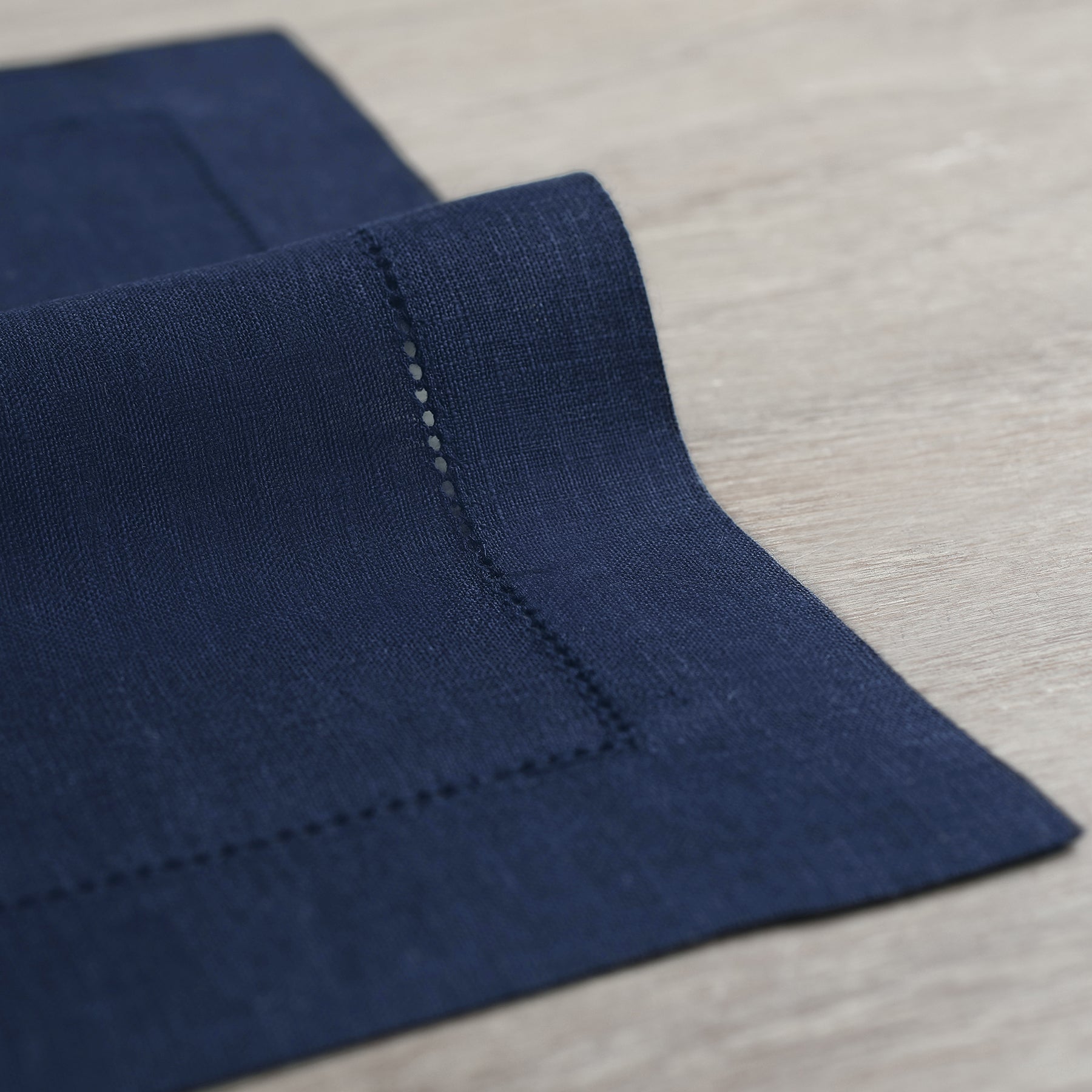 Premium Classic Hemstitch Napkins - 100% Cotton Linen Dinner Napkins for Formal Dining, Weddings & Special Occasions