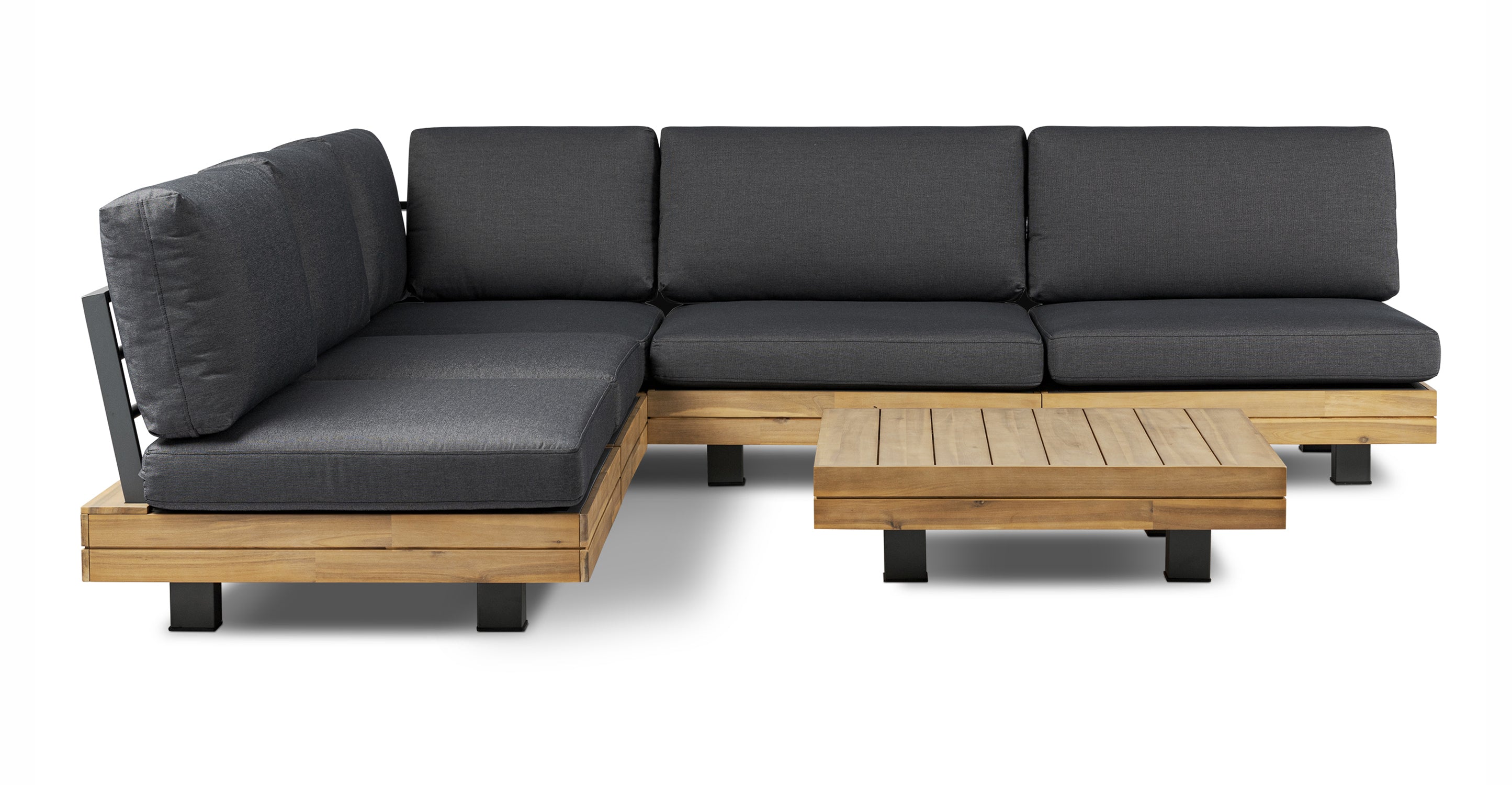 Celenza Modular Full Corner Sectional Sofa Set with Coffee Table - Modern L-Shaped Couch for Living Room, Family Room & Home Theater - Comfortable & Stylish Furniture for Relaxing & Entertaining