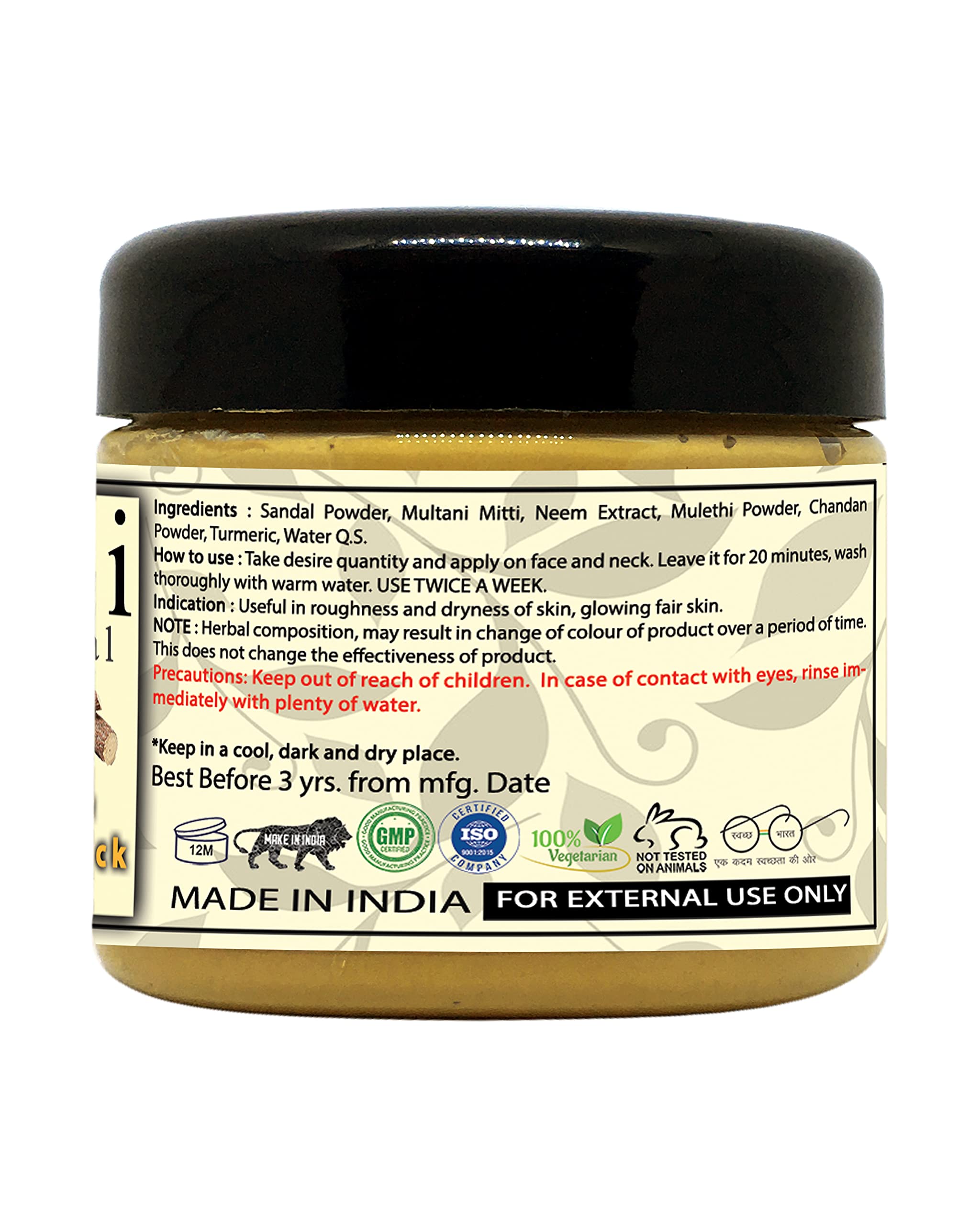 Khadi Natural Herbal Sandalwood & Mulethi Face Mask with Honey Face Wash Combo - Organic Skincare Set for Glowing Skin | Daily Cleansing & Nourishing Routine
