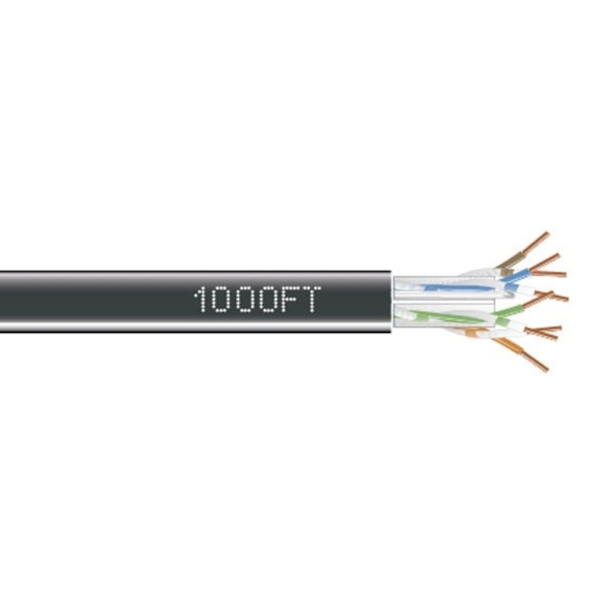 Black Box EYN874A-PB-1000 GigaTrue 550 CAT6 Ethernet Cable - 550MHz High-Speed Network Cable for Office, Gaming & Home Networking (Black)