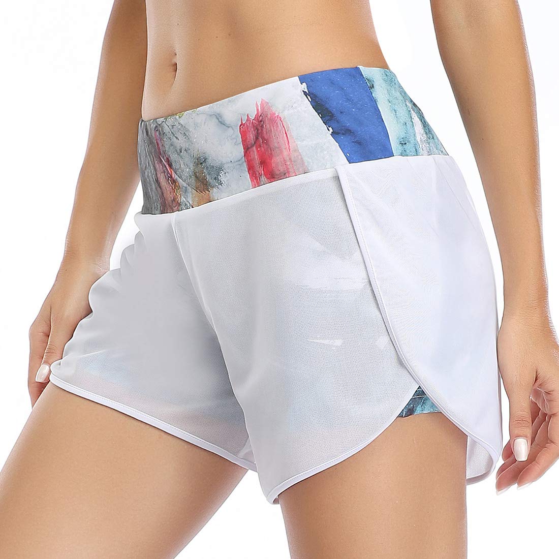 VUTRU Women's 2-in-1 Running Shorts - Quick Dry Athletic Workout Shorts with Built-in Liner & Back Pockets | Perfect for Gym, Yoga, Jogging & Outdoor Activities