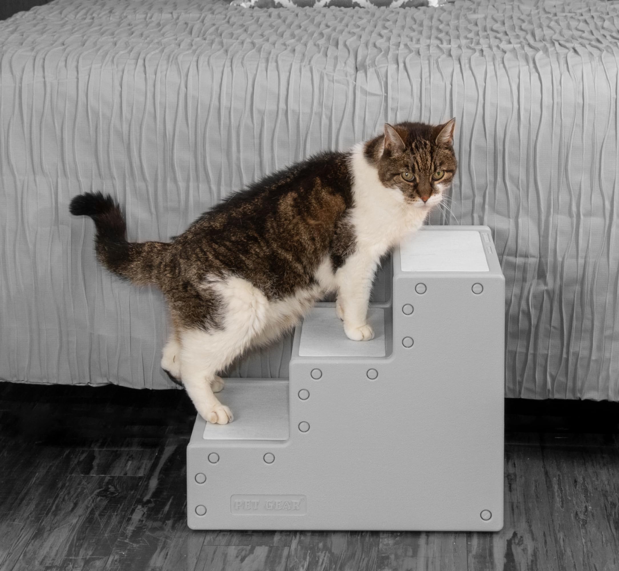 Pet Gear Pet Step III - Lightweight Pet Stairs for Small Dogs & Cats Up to 50 lbs, No Assembly Required | Perfect for Beds, Couches & SUVs