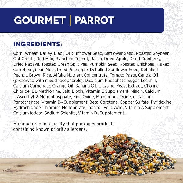 Premium Parrot Seed Mix - HARI Gourmet Bird Food for Cockatiels, Conures & Parakeets | Healthy & Nutritious Diet for Pet Birds | Perfect for Daily Feeding & Training Treats