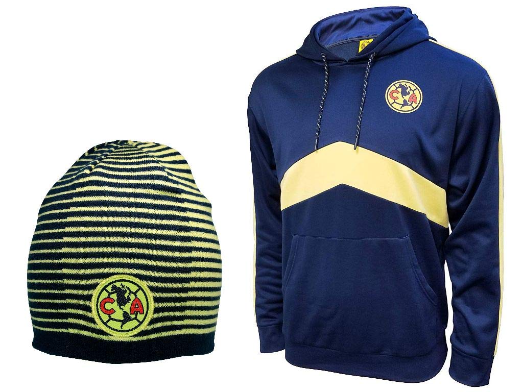 Officially Licensed Icon Sports Club America Soccer Hoodie & Beanie Set - Comfortable Fan Gear for Men & Women - Perfect for Game Day, Tailgating, and Cold Weather