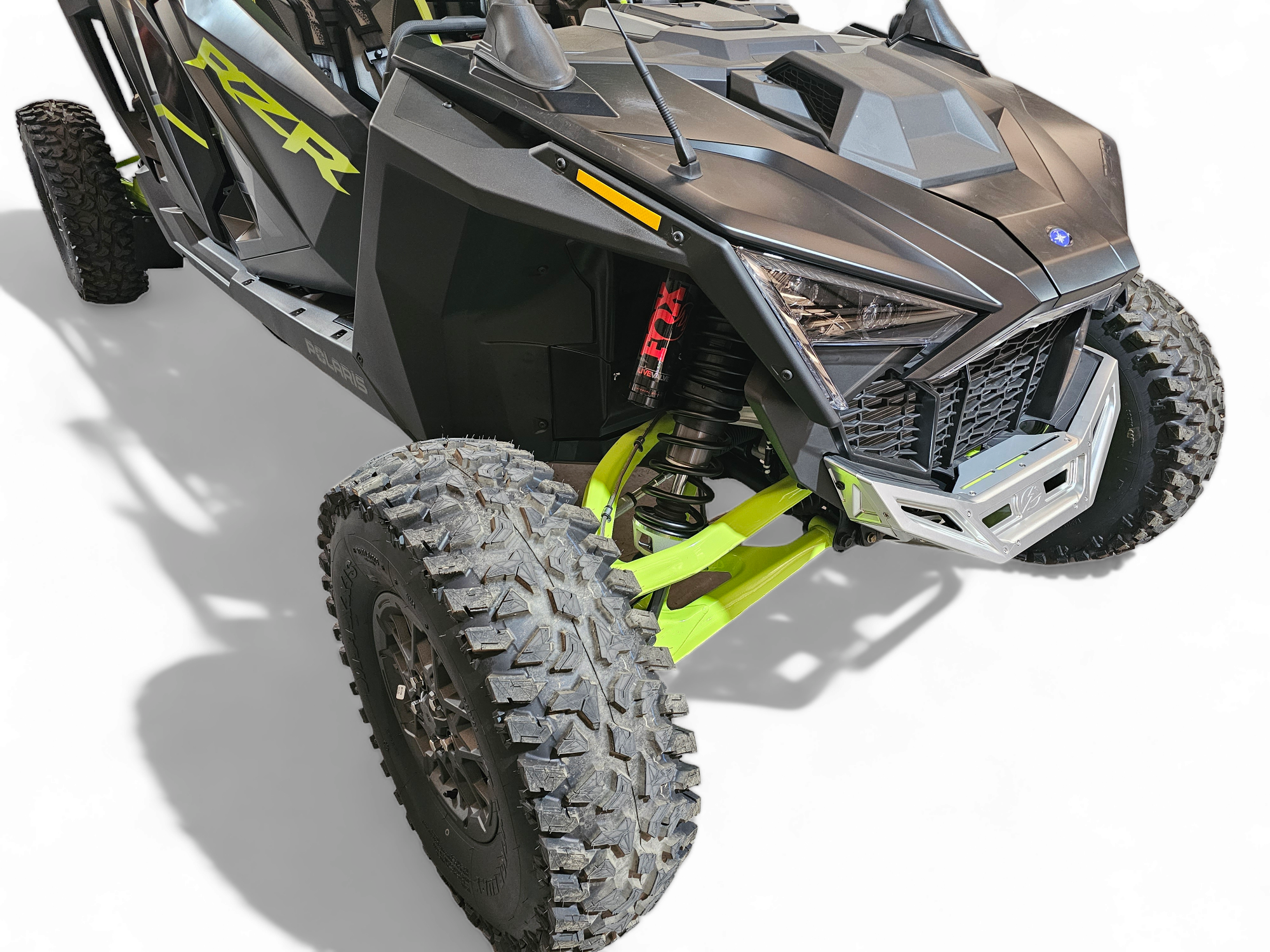 2022-2025 Polaris RZR Pro R & Turbo R Machined Billet Front Winch Bumper (Clear Anodized) - Heavy-Duty Off-Road Protection for Trail Riding & Rock Crawling - FWB610031