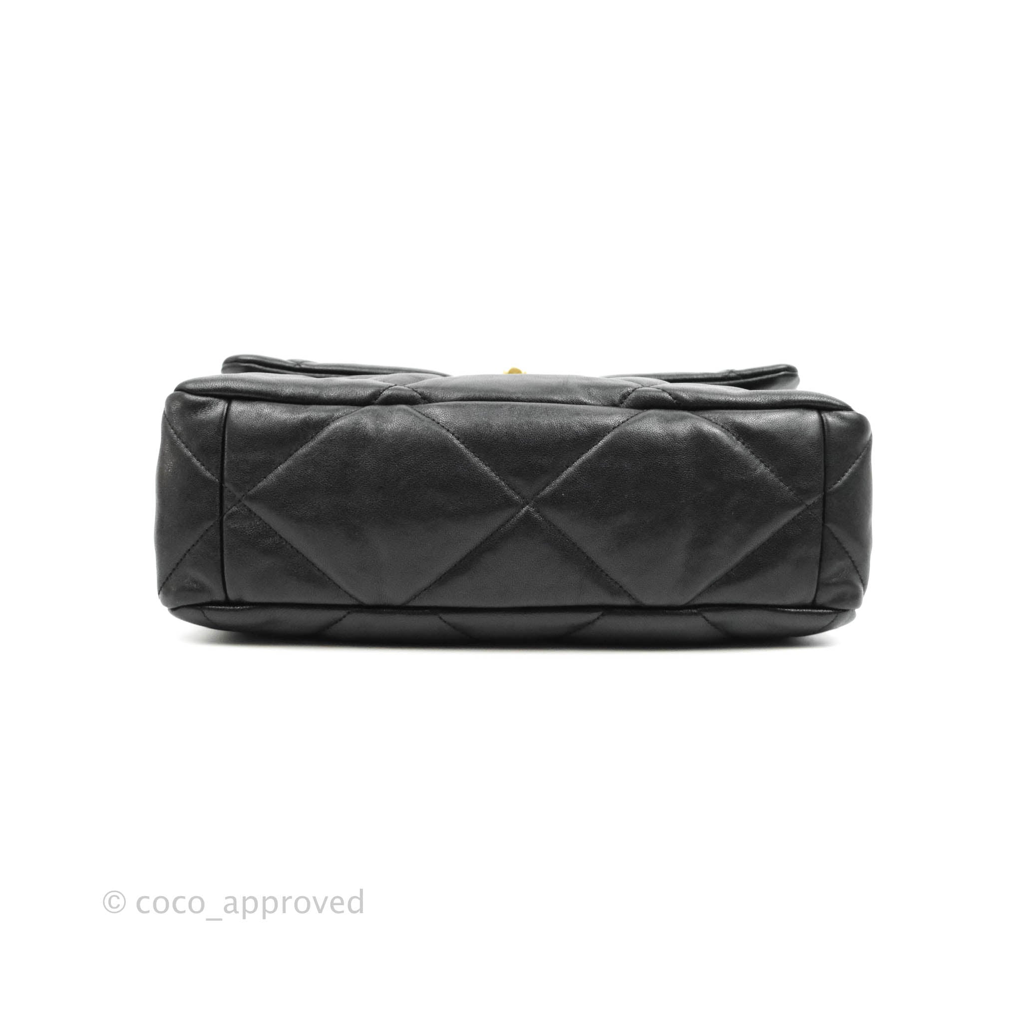 Chanel 19 Medium Flap Bag in Black Goatskin Leather with Mixed Hardware - Luxury Handbag for Women, Perfect for Work, Evening Events & Everyday Use