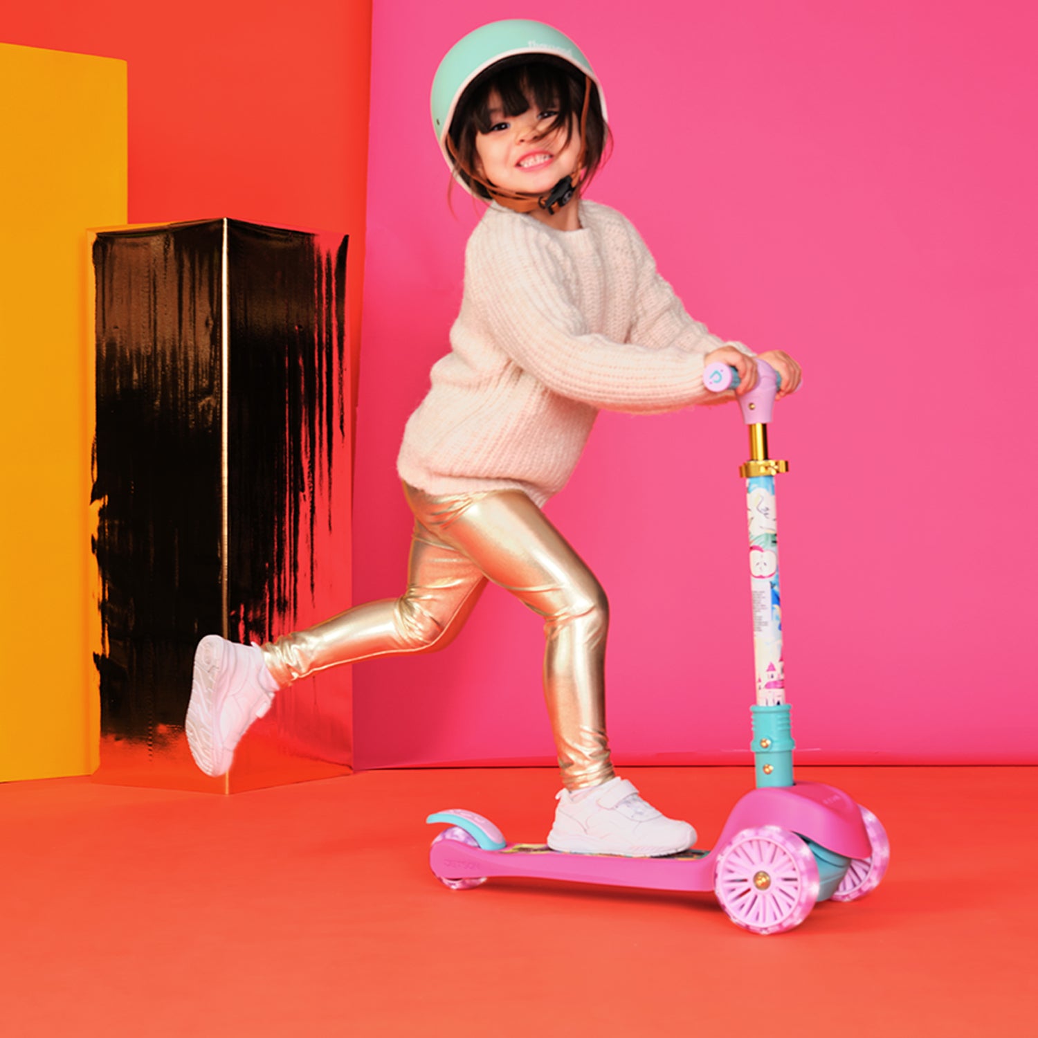 3 Wheel LED Light Up Kick Scooter for Kids - Disney & Marvel Favorite Characters Edition - Fun Outdoor & Commuting Scooter for Boys & Girls