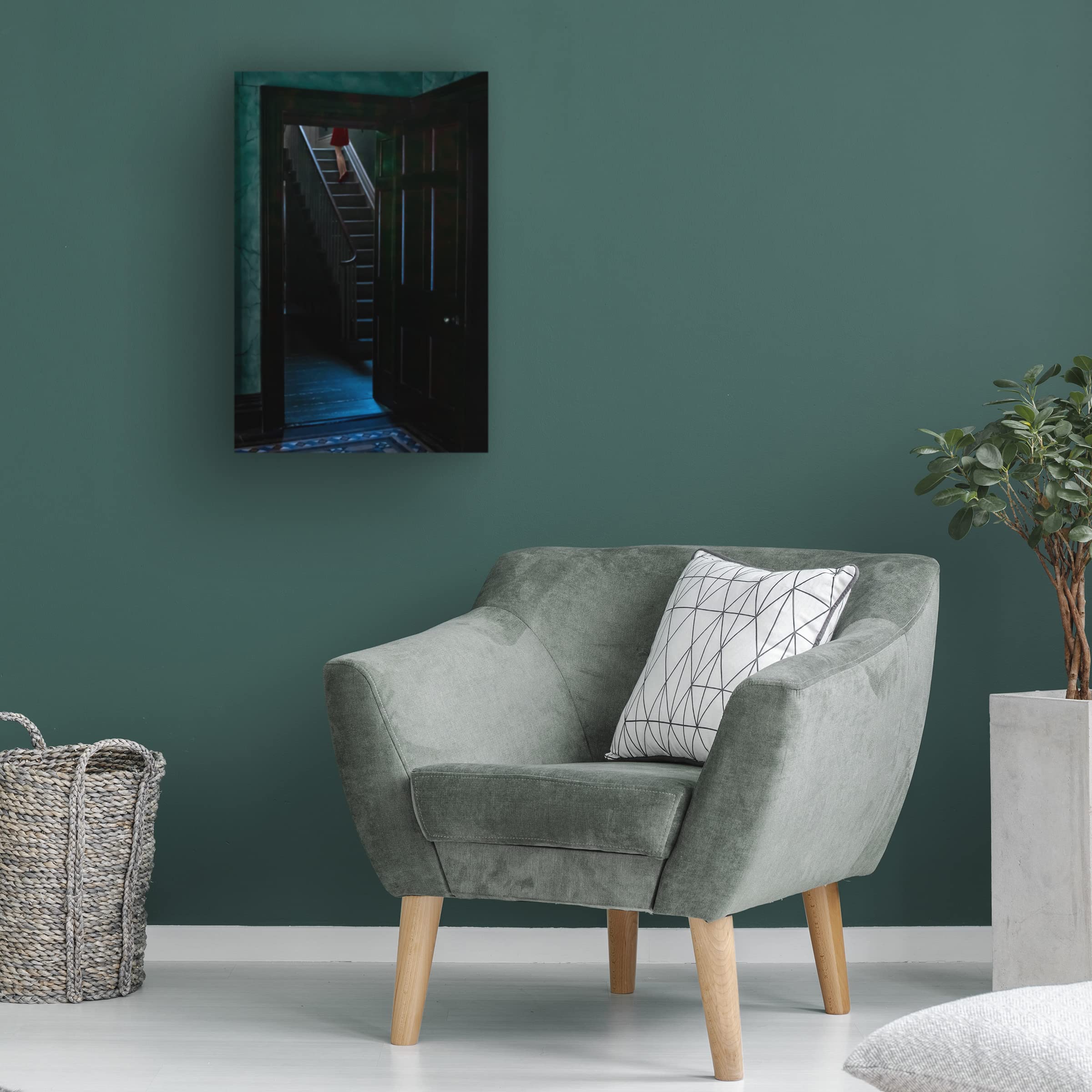 Trademark Fine Art 'At The Top' Canvas Wall Art by Richard Adams - Modern Home Decor for Living Room, Bedroom & Office