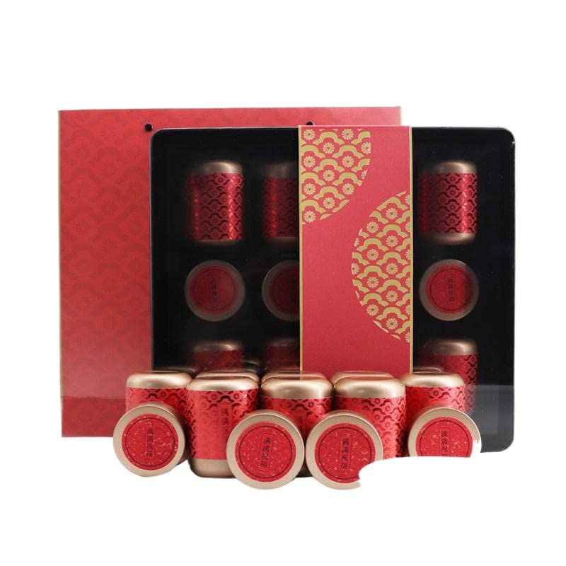 Premium 2022 Longjing Green Tea - Early Spring First Flush Ming Qian Dragon Well Tea - Gift Box with Small Cans - Authentic Hangzhou Origin - Perfect for Gifting, Office Tea Time & Relaxation at Home