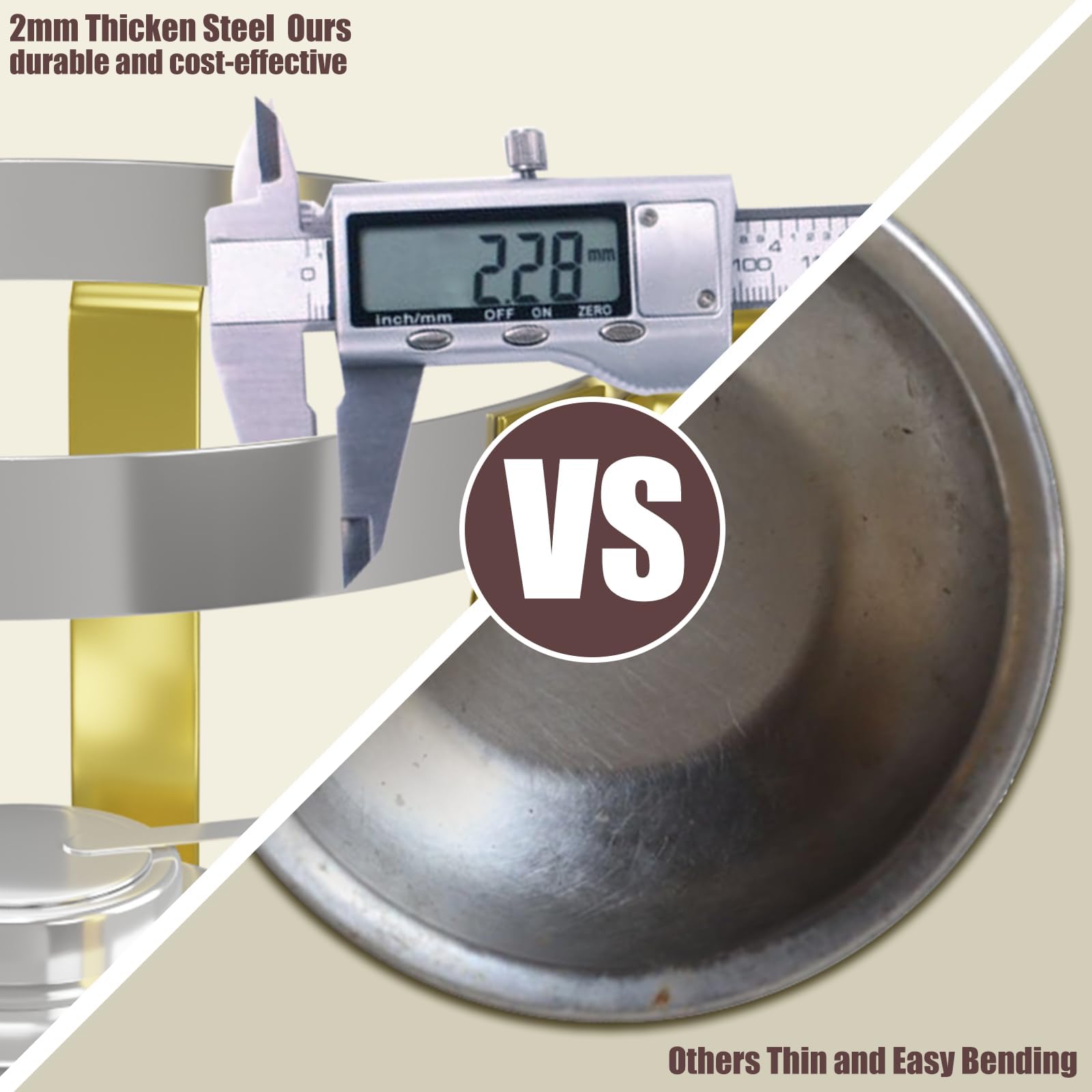 5 QT Gold Chafing Dish Buffet Set - Food Warmer for Parties, Catering & Events