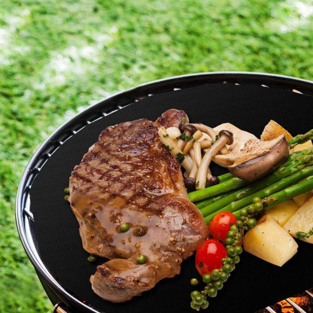 DOITOOL 4-Piece Non-Stick BBQ Grill Mat Set - Heavy Duty Charcoal & Gas Grill Accessories for Outdoor Cooking, Baking & Grilling - Perfect for Backyard, Camping & Tailgating Parties