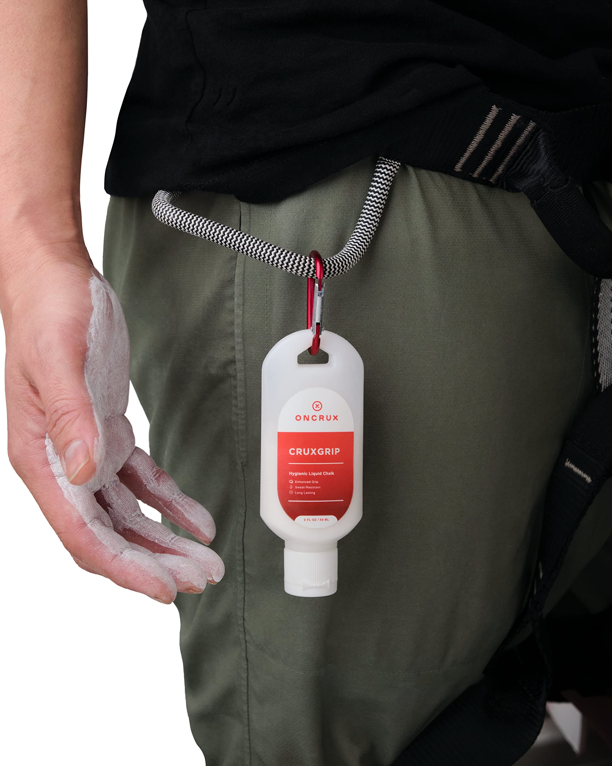 **Liquid Chalk for Weightlifting & Rock Climbing - Sweat-Resistant, Non-Mess Grip Enhancer - Made in USA - Ideal for Gymnastics, CrossFit, Powerlifting & Workouts**    *(Use for Better Grip During Intense Training, Gym Sessions & Outdoor Sports)*