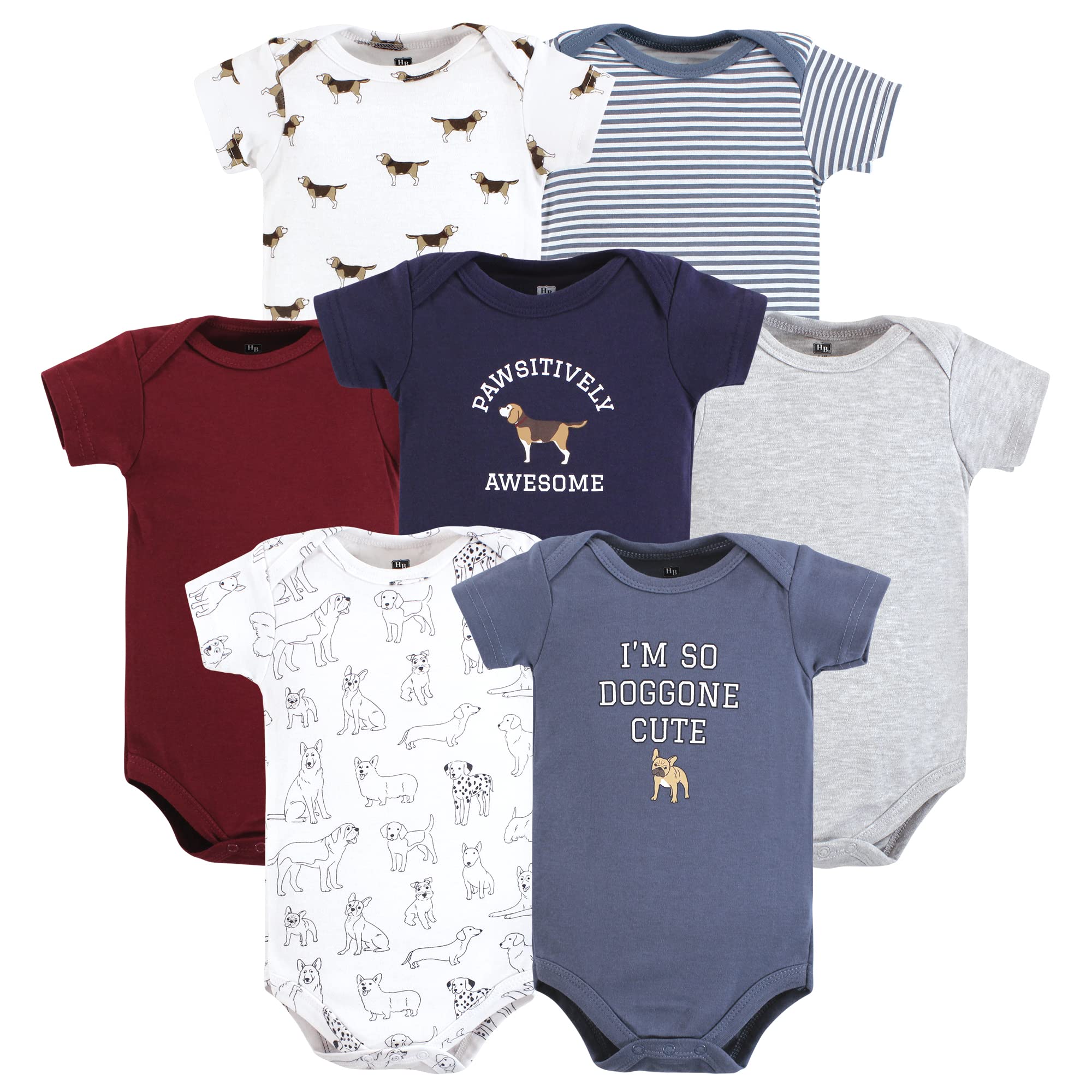 Hudson Baby Cotton Bodysuits - Soft Unisex Onesies for Newborns