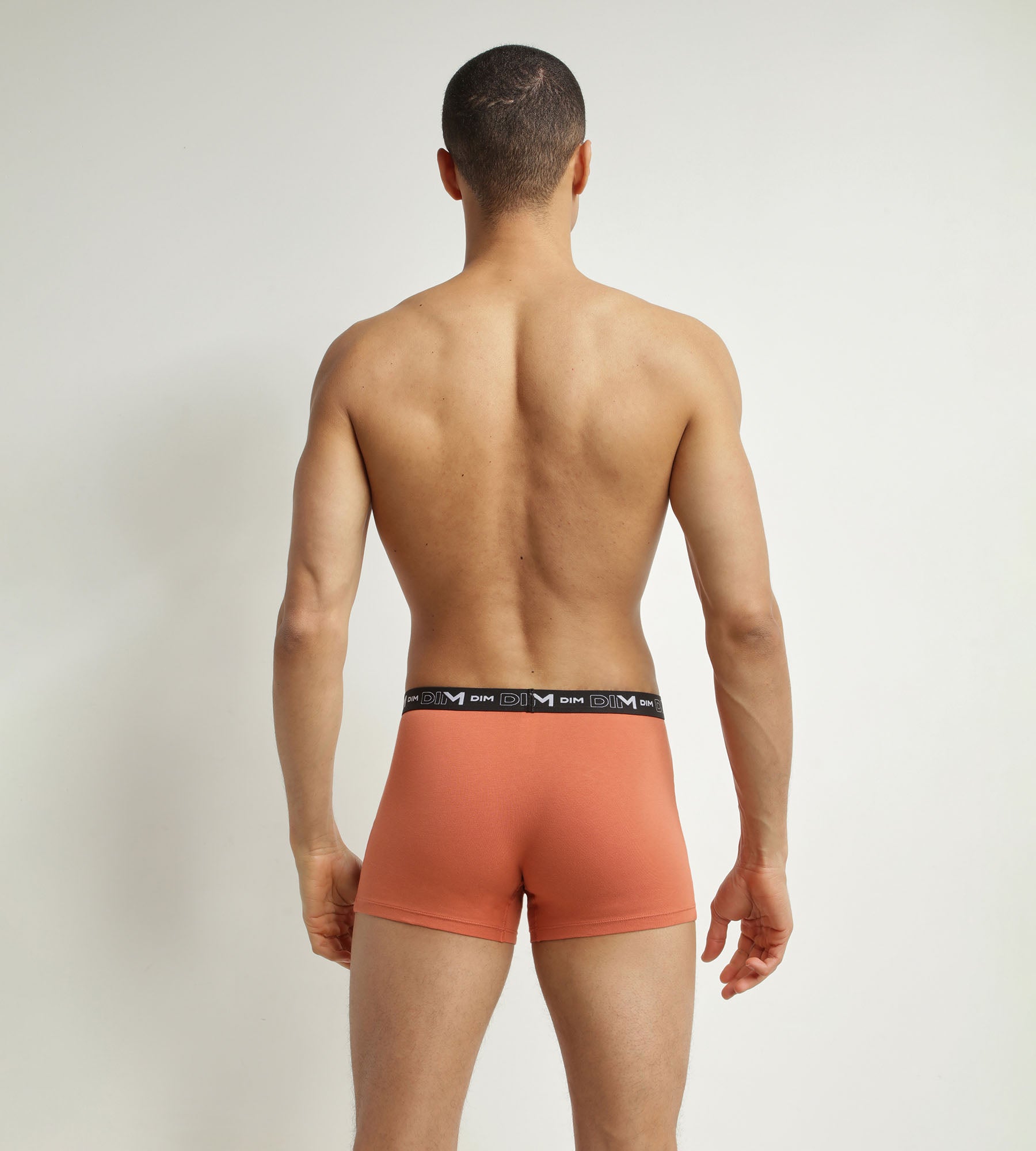 3 Pack Men's Boxer Briefs - Soft Cotton Stretch Underwear in Brown, Blue & Red - Comfortable for Daily Wear, Gym & Travel