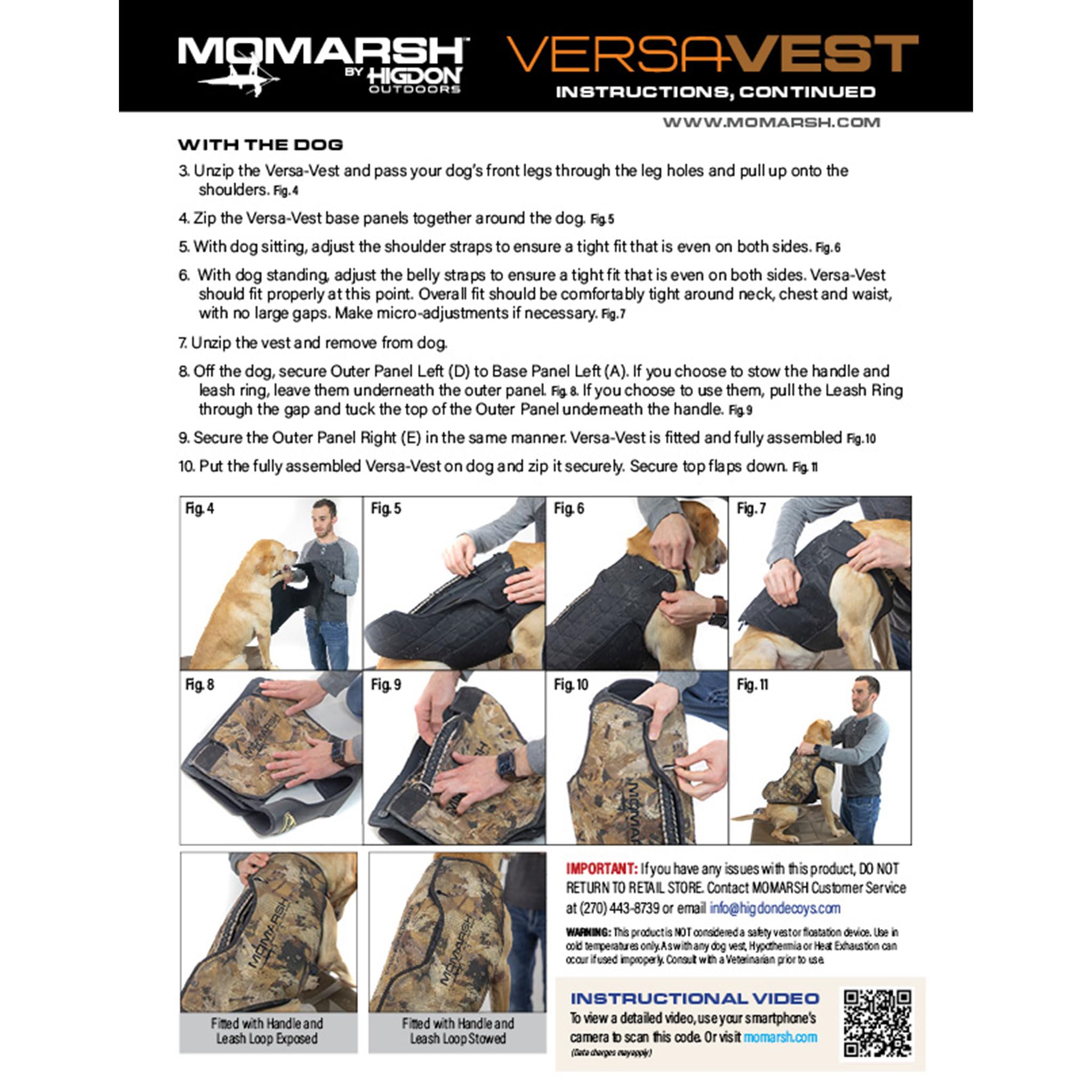 Momarsh Adjustable Neoprene Dog Vest for Hunting & Water Training - Universal Sporting Vest for Waterfowl Hunting, Retains Heat in Cold Wet Conditions (Optifade Marsh) - Ideal for Outdoor Adventures & Canine Water Sports