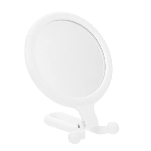 FOMIYES Double-Sided Folding Makeup Mirror with Stand - Adjustable Vanity Mirror for Tabletop, Dresser & Bedroom | Portable Cosmetic Mirror for Travel, Home & Salon Use