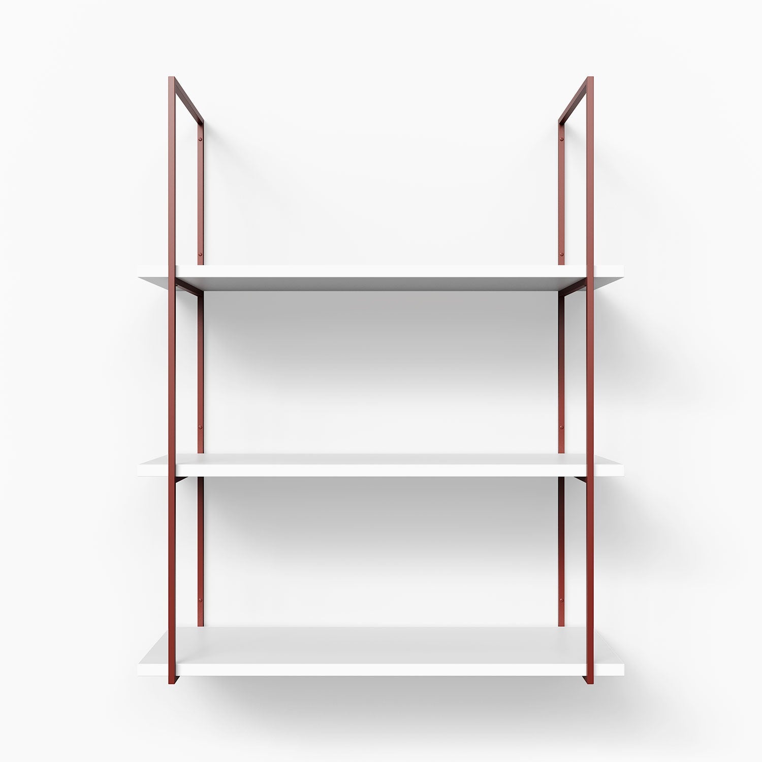 Lloyd White 3 Tiered Shelf - Modern Wooden Storage Organizer for Bathroom, Kitchen, Office | Space Saving Decorative Display Rack for Books, Plants & Decor