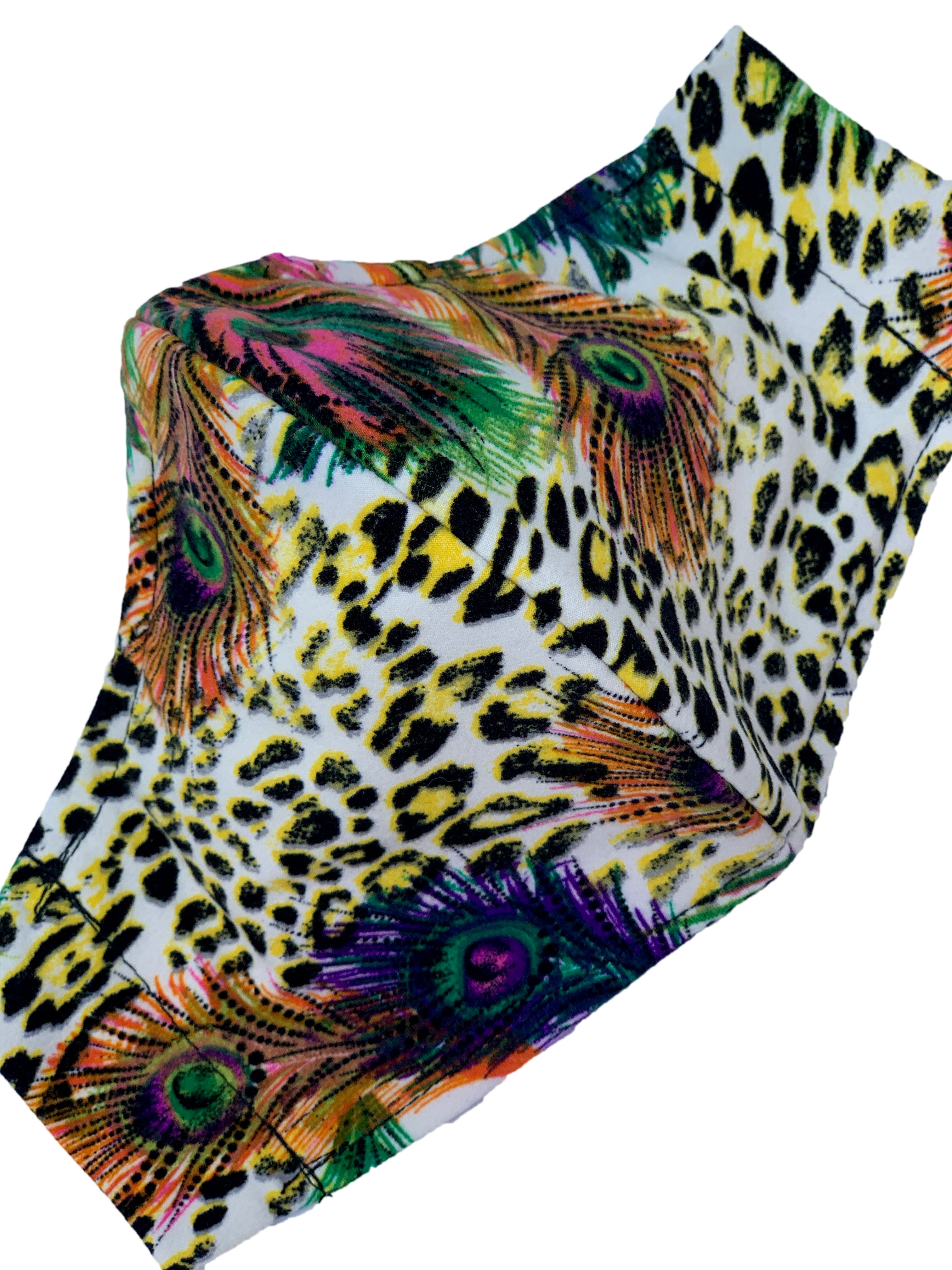 Peacock Paradise Face Mask - Reusable & Breathable Fabric Mask for Adults - Stylish & Comfortable for Daily Wear, Travel, and Outdoor Activities