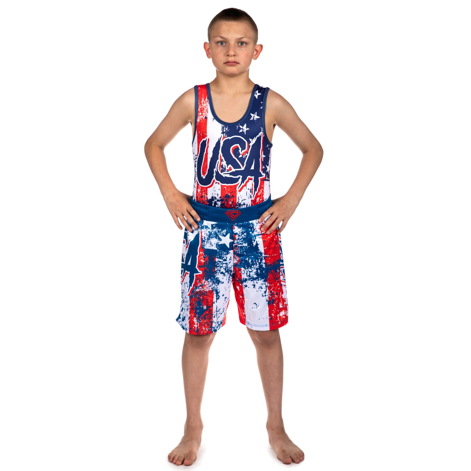 Youth Small Wrestling Kit - Singlet, Hoodie & Shorts for Training & Competition | Release the Beast Design | Perfect for Matches & Practice