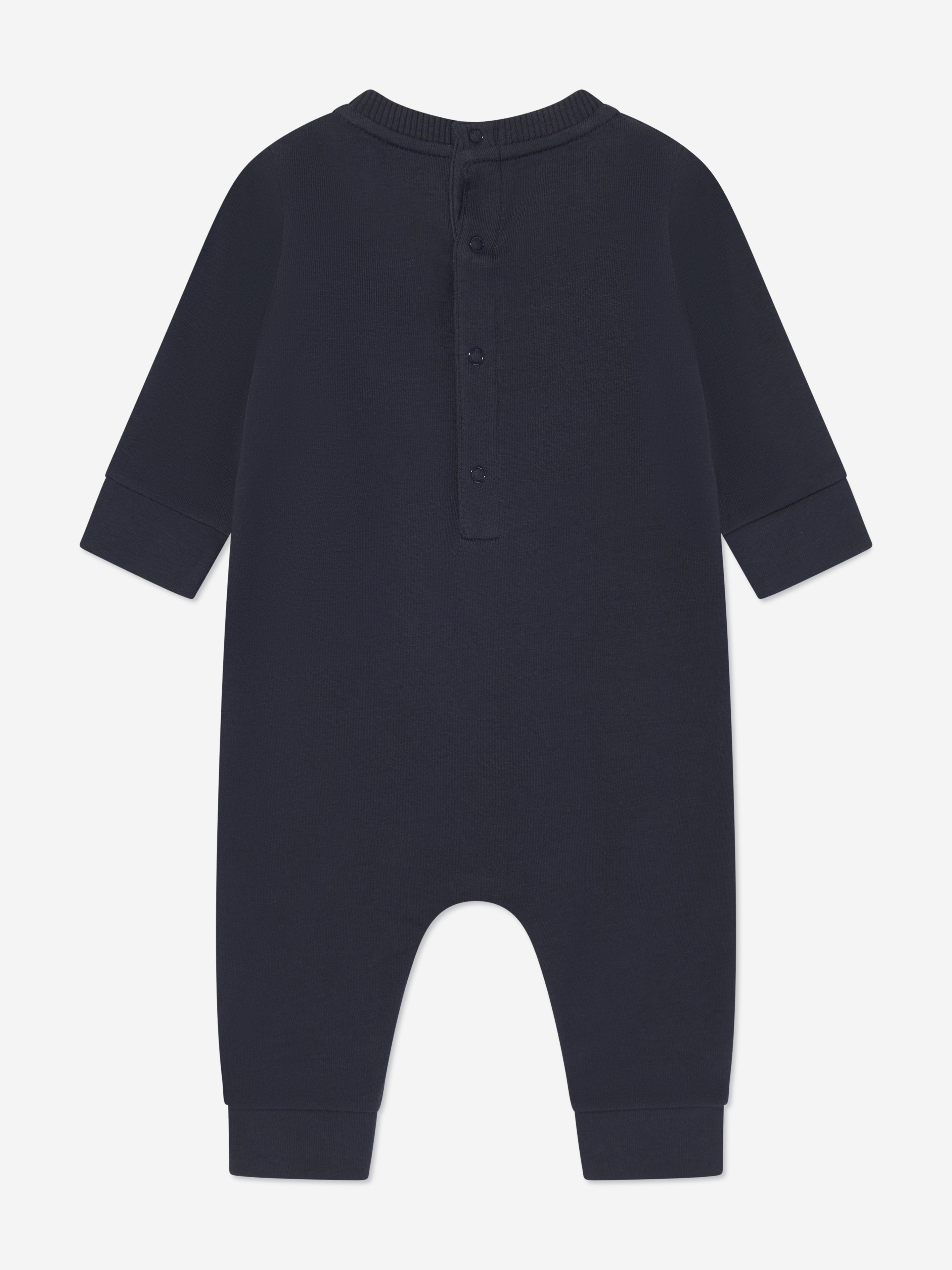 Adorable Navy Blue Baby Logo Romper - Soft Cotton Onesie for Newborns & Infants | Perfect for Playdates, Photo Shoots & Everyday Comfort