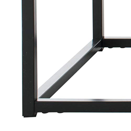 Safevieh Baize Black Rectangle Coffee Table - Modern Living Room Center Table for Home Decor & Stylish Furniture