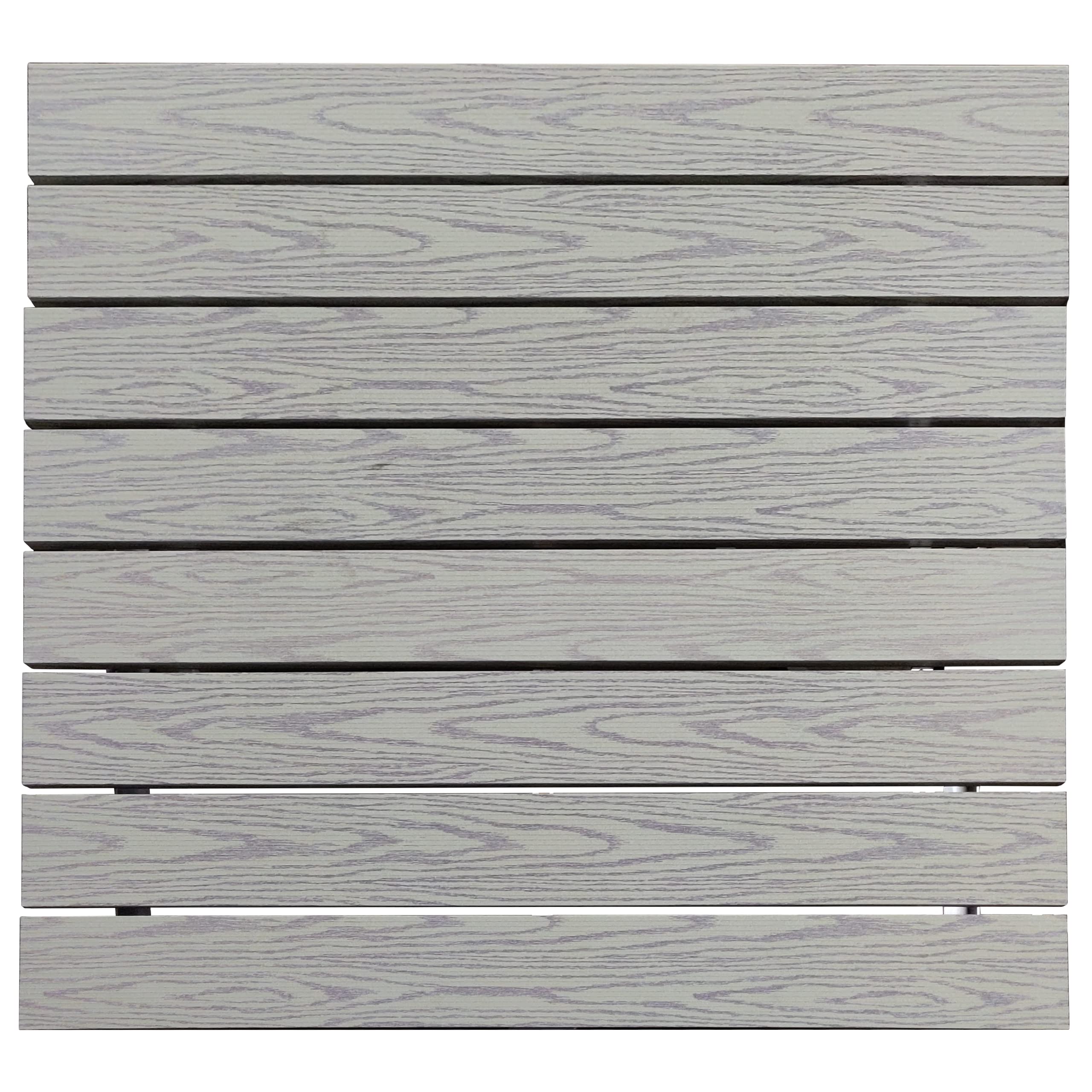 Patriot Docks 4x4 Feet Wood Grain Aluminum Drop-in Deck Panel - Durable & Weather-Resistant for Pool Decks, Dock Platforms & Outdoor Patios