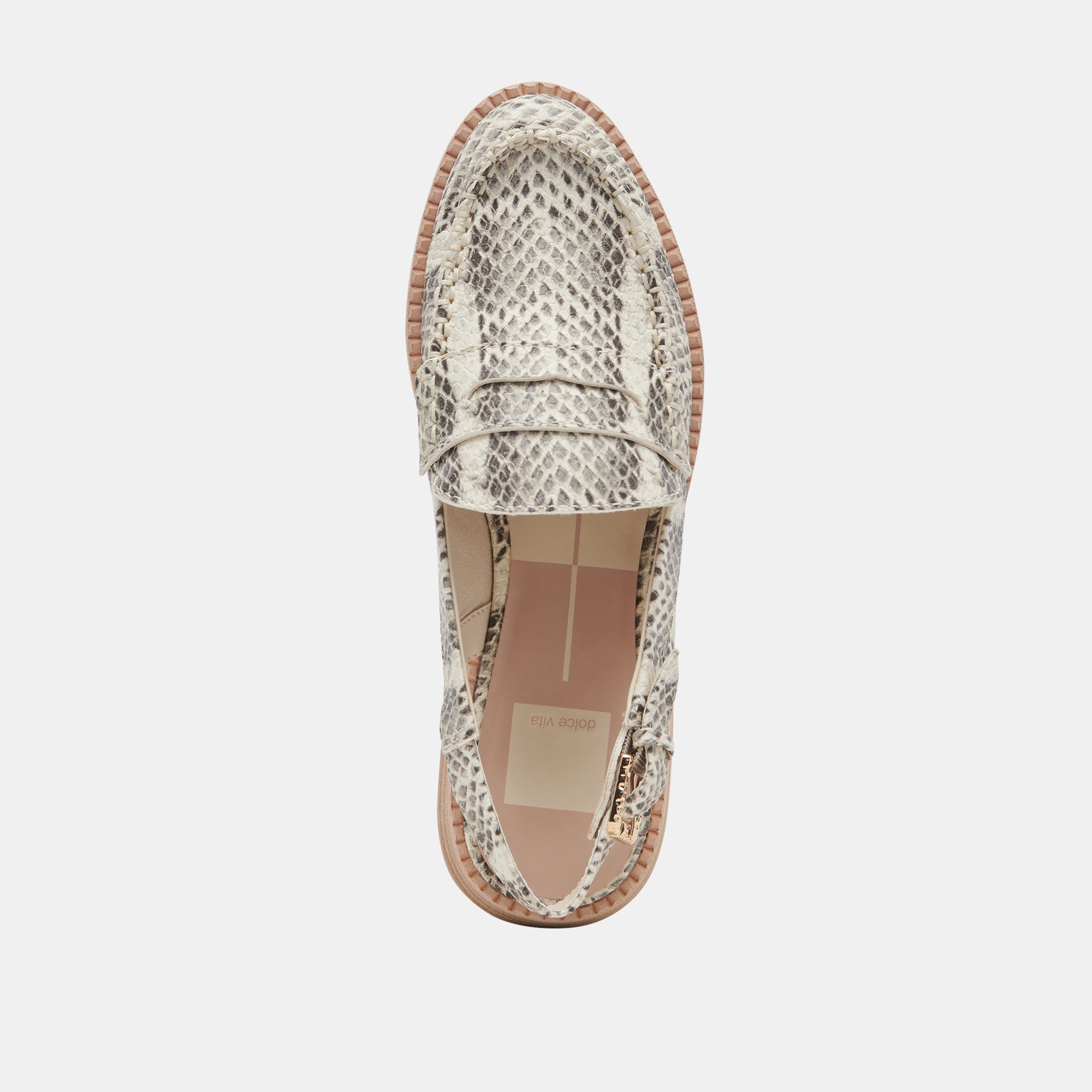 Hard Loafers for Men & Women - Grey & White Snake Embossed Slip-On Shoes - Perfect for Casual Wear, Office & Outdoor Activities