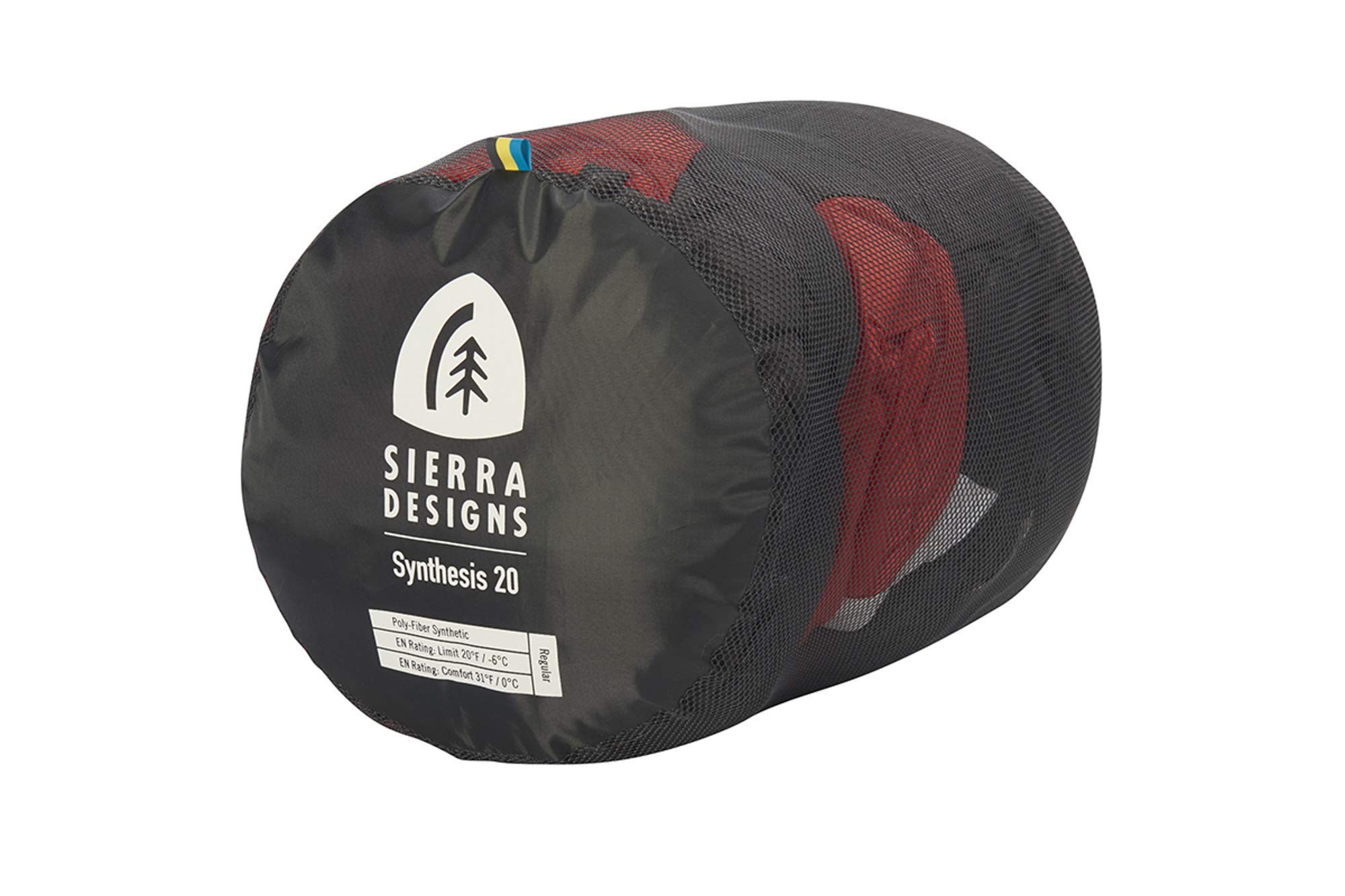 Sierra Designs Synthesis 20/35/50 Degree Synthetic Mummy Sleeping Bag for Camping & Backpacking - Lightweight & Warm for Men & Women - Perfect for Hiking, Backcountry Adventures & Cold Weather Camping