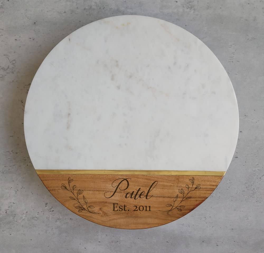 Personalized Charcuterie Board Set - Monogrammed Laser Engraved Cheese Board & Knife Gift Set - Custom Wood Cutting Board for Weddings, Housewarming, Birthdays, Anniversaries - Perfect for Entertaining, Charcuterie Parties & Gourmet Cheese Serving