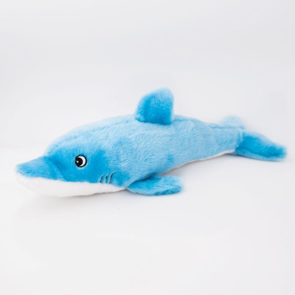 Jigglerz Dolphin Plush Toy with Shake Sound - Interactive Stuffed Animal for Kids, Perfect for Playtime, Cuddling & Sensory Stimulation