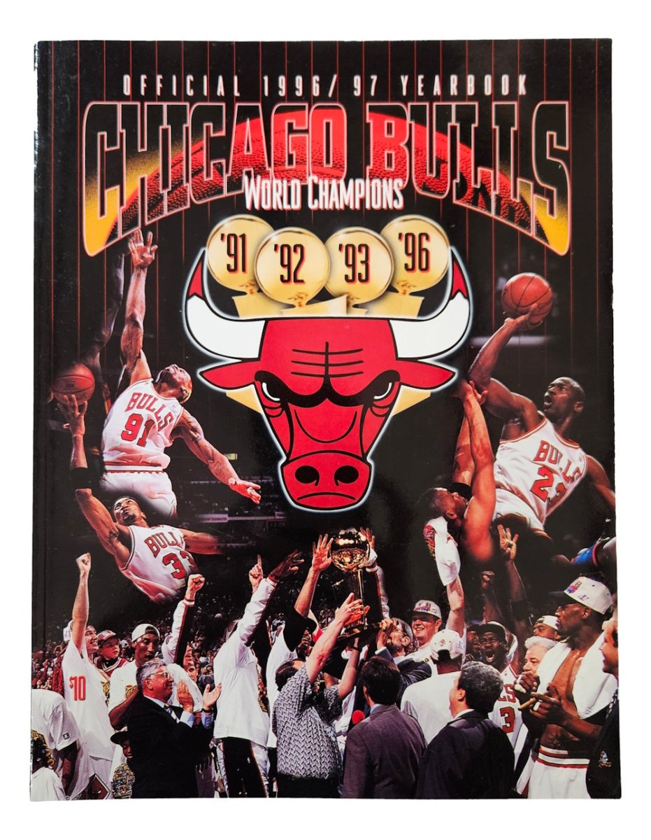 Michael Jordan Chicago Bulls 1996-97 Official NBA Yearbook - Collectible Basketball Memorabilia for Fans and Sports Enthusiasts - Perfect for Display, Gifts, and Nostalgic Sports Collections