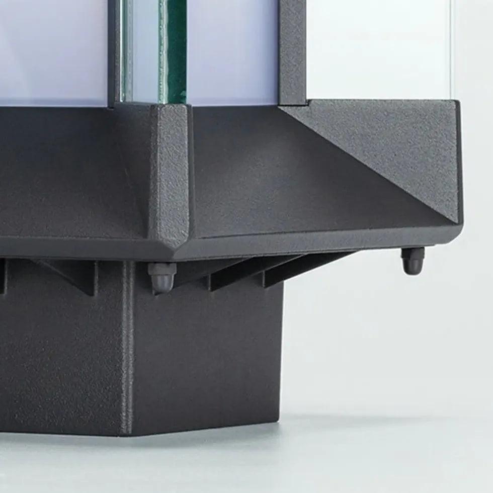 Solar Powered Outdoor Square Pillar Lights - Waterproof LED Landscape Lighting for Garden, Pathway, and Driveway - Energy Efficient & Weather Resistant
