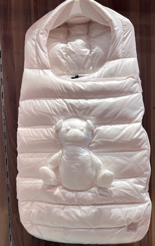 **Stroller Sack with Bear Logo - Large Capacity Baby Diaper Bag for Travel, Shopping & Daily Use - Perfect for Parents on the Go**