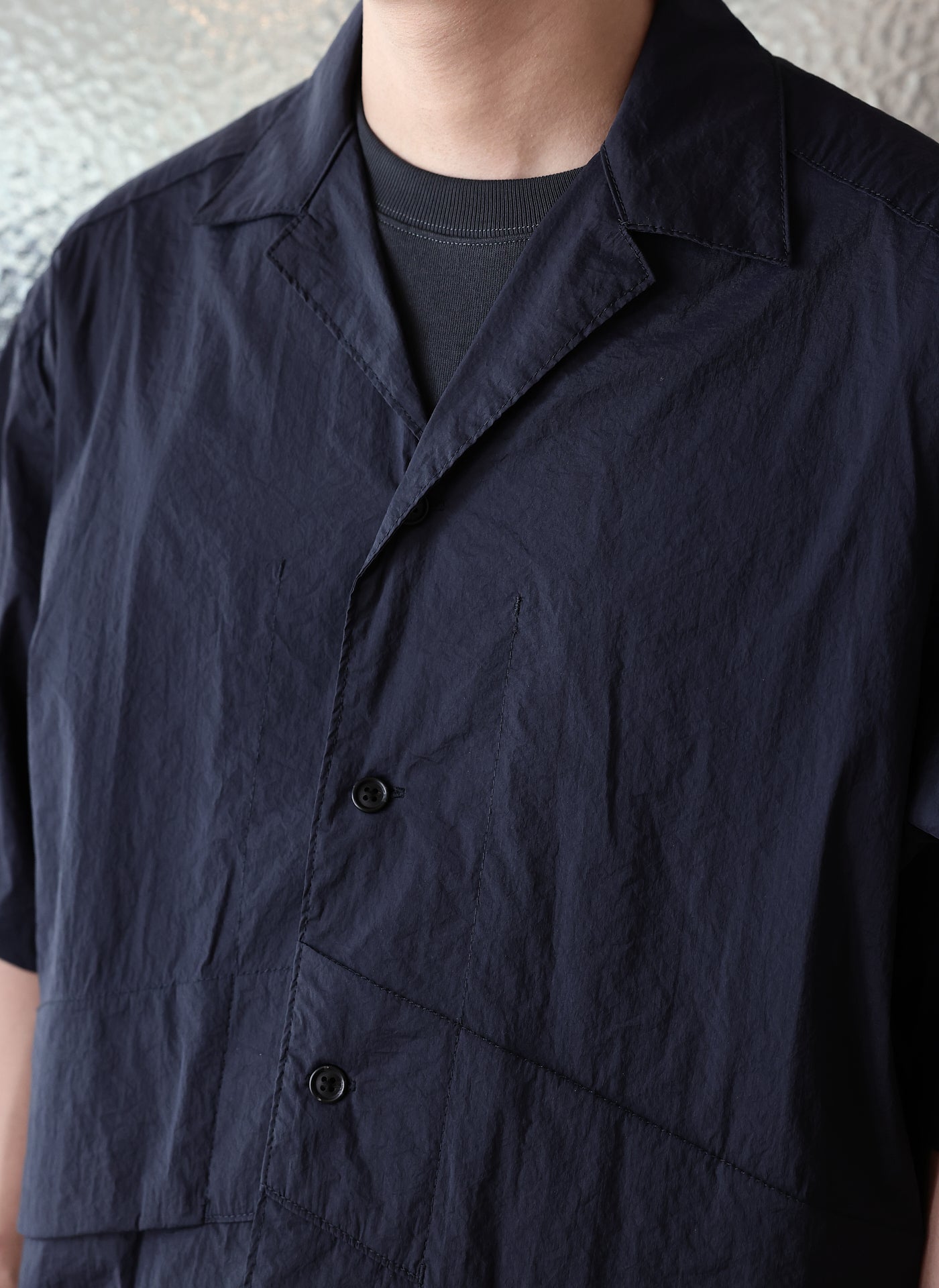 Stylish Nylon Polyester Business Casual Shirt Jacket for Men - Lightweight Open Collar Blazer for Office, Travel & Outdoor Wear