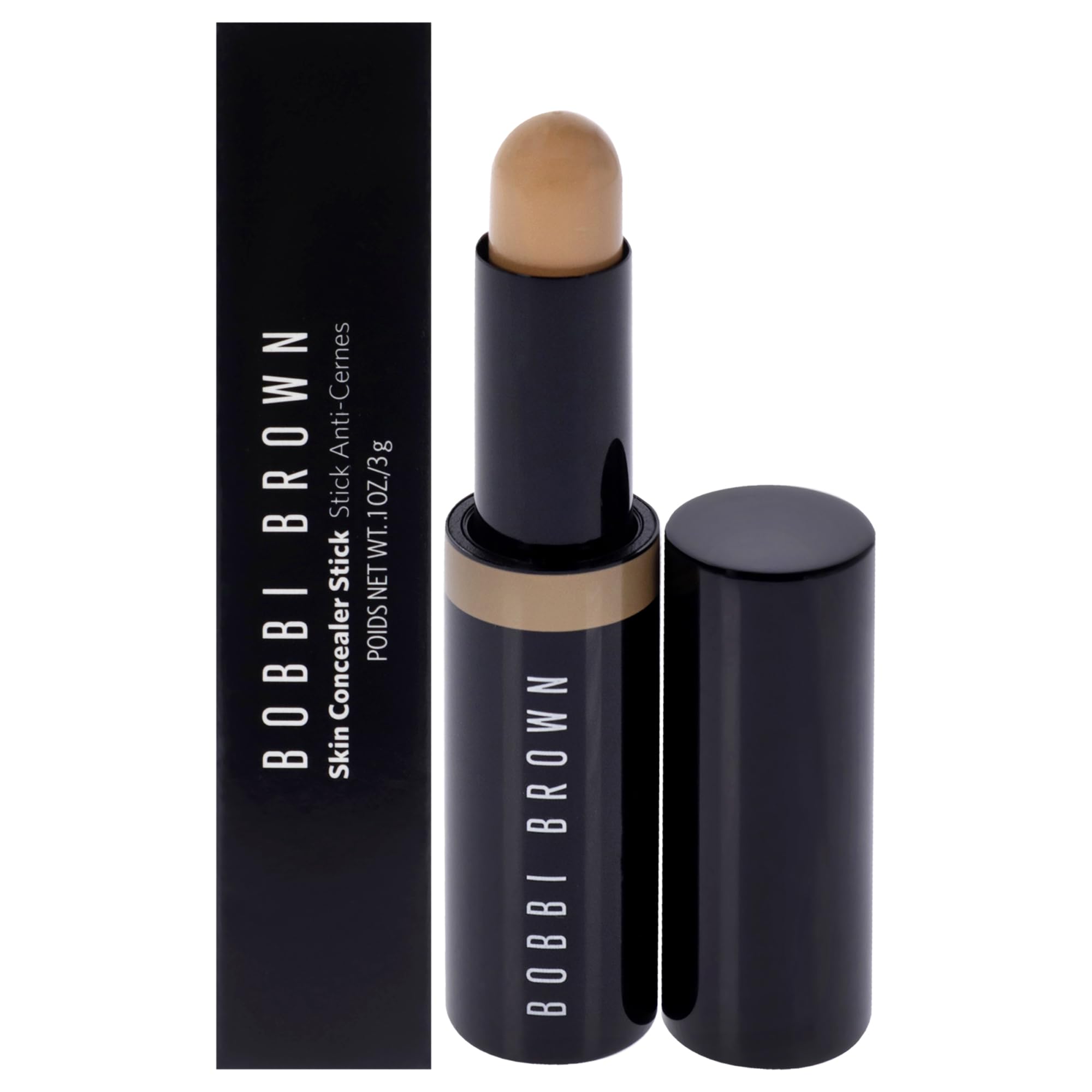 Bobbi Brown Skin Concealer Stick - Natural Finish, 0.1 oz - Full Coverage Concealer for Dark Circles & Blemishes - Perfect for Everyday Makeup & On-The-Go Touch Ups