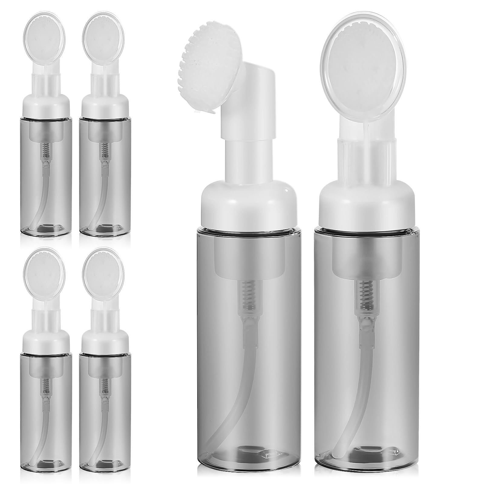 6 Pack Foam Soap Dispenser Bottles - 60ml Travel Size Foaming Pump Bottles for Hand Soap, Lotion & Shampoo | Portable Mousse Dispenser for Bathroom, Kitchen & On-The-Go Use