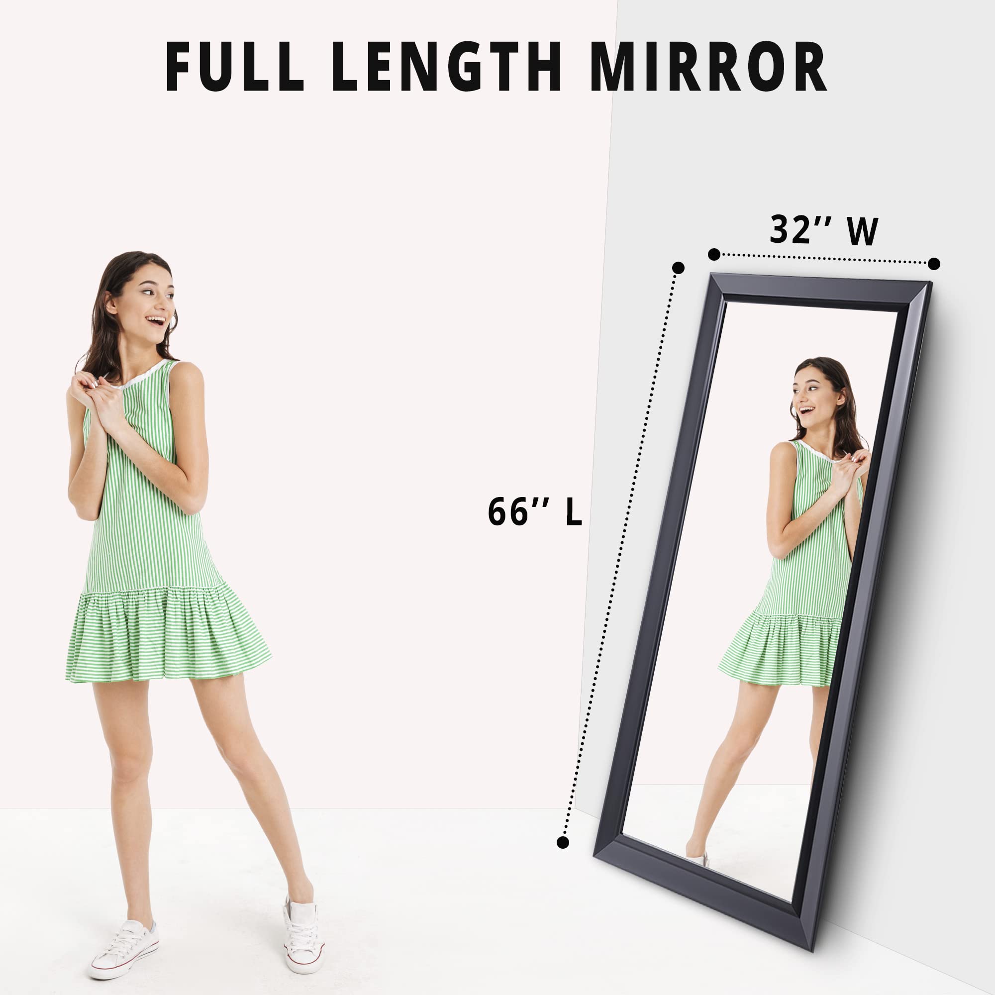 Extra Large Full Length Floor Mirror - 72