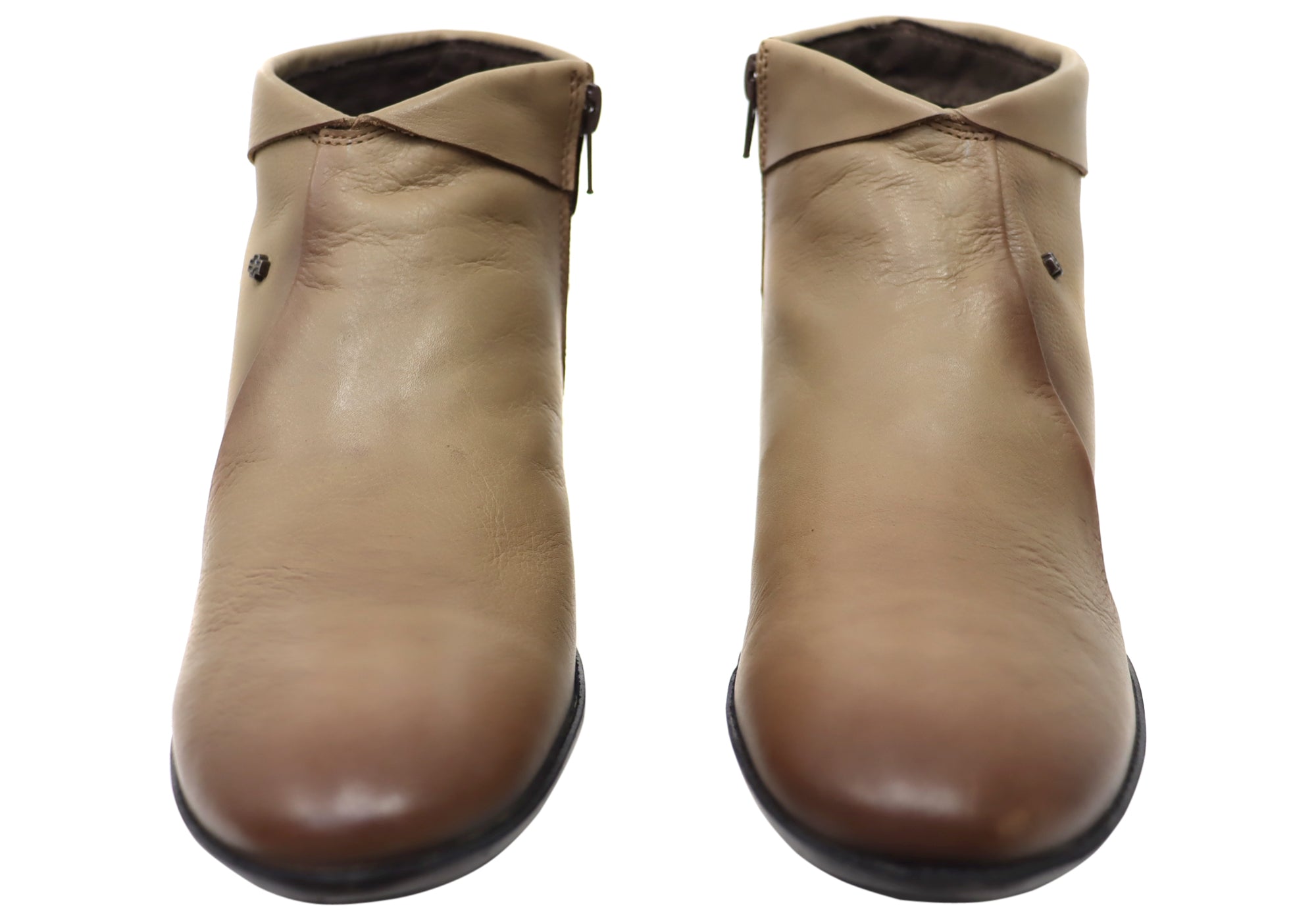 Perlatto Lotty Women's Comfortable Leather Ankle Boots - Made in Brazil - Stylish & Durable for Work, Travel & Everyday Wear