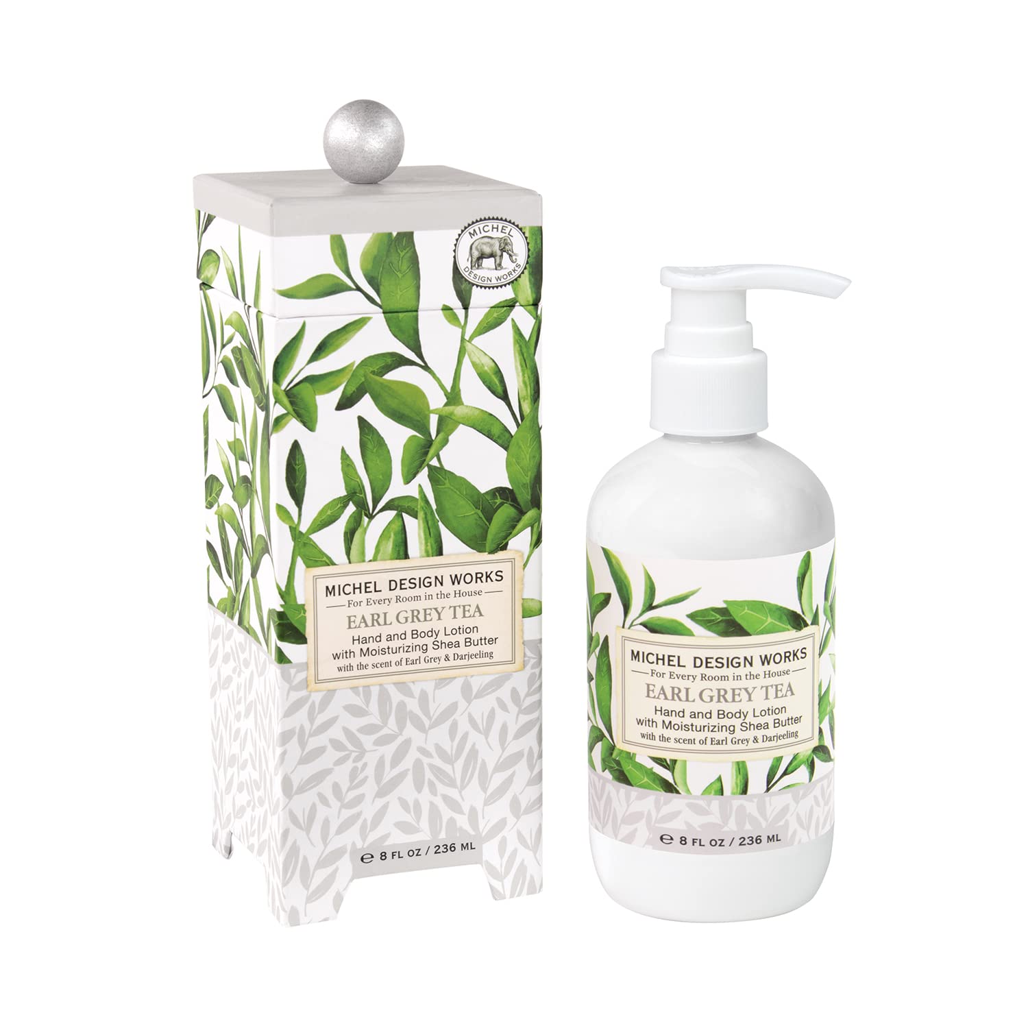 Michel Design Works Earl Grey Tea Scented Hand & Body Lotion - Moisturizing Cream for Dry Skin, Perfect for Home Spa, Office & Travel Use