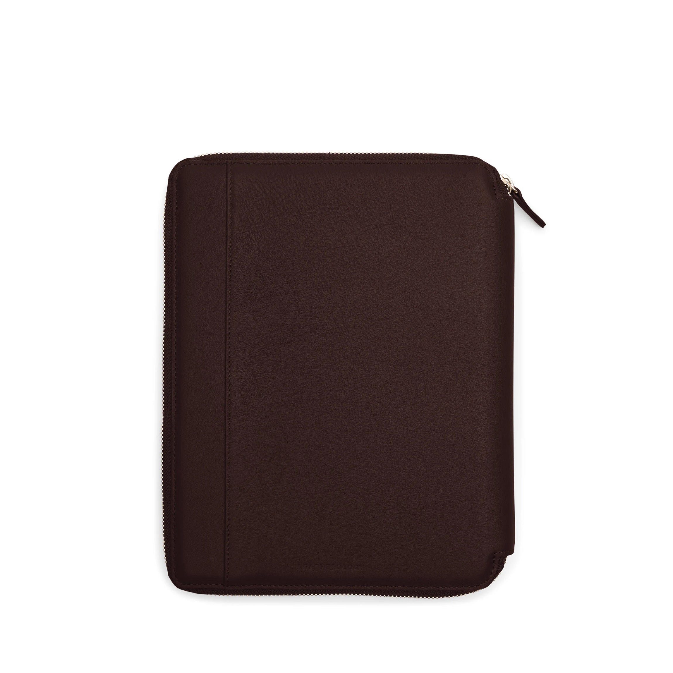 Premium B5 Spiral Notebook with Zipper - Brown, College Ruled, 100 Sheets - Perfect for School, Office & Travel Note Taking