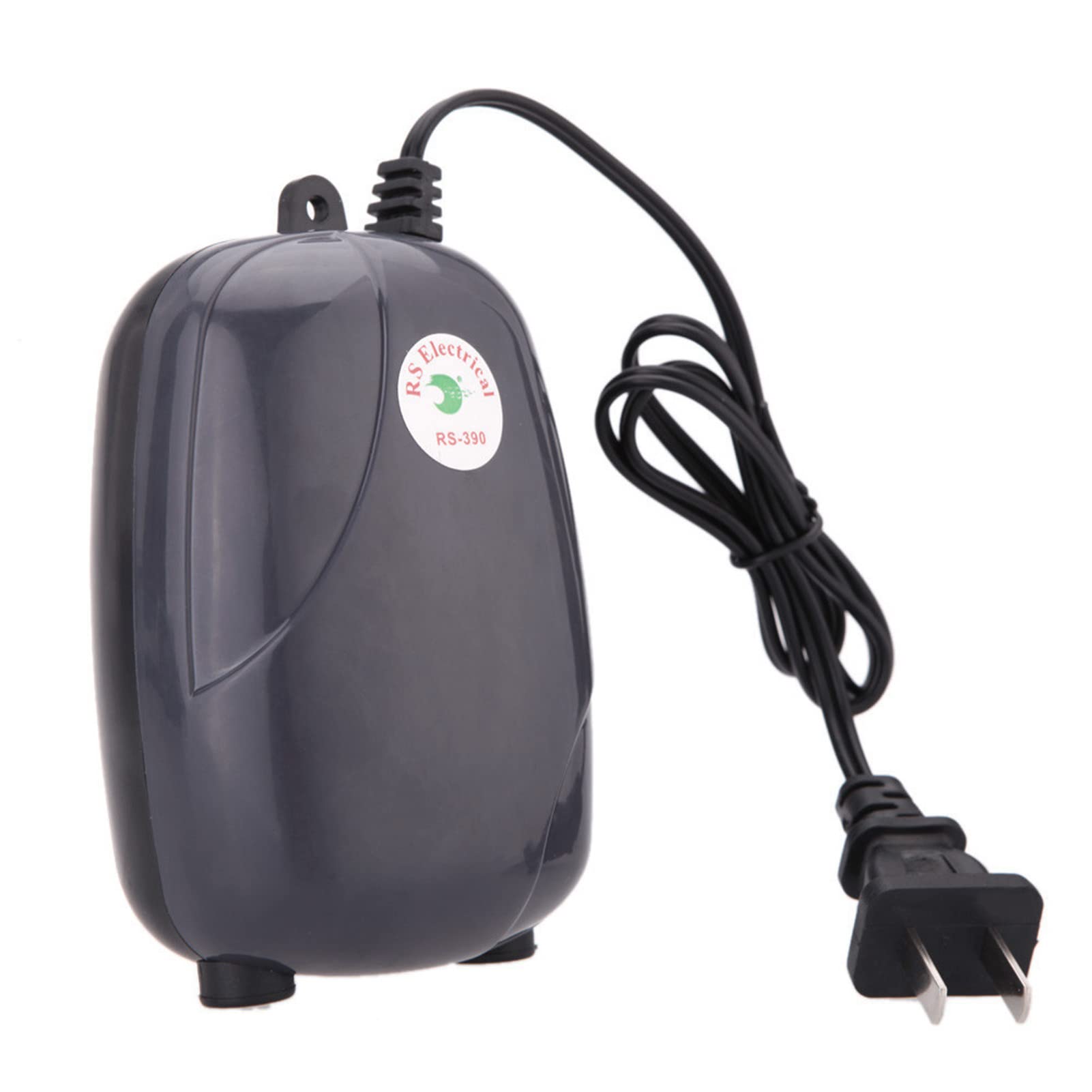 LEAQU Quiet Oxygen Aquarium Air Pump with US Plug - Fish Tank Aerator for Freshwater & Saltwater Tanks | Ideal for Home Aquariums, Hydroponics, and Pet Oxygen Supply