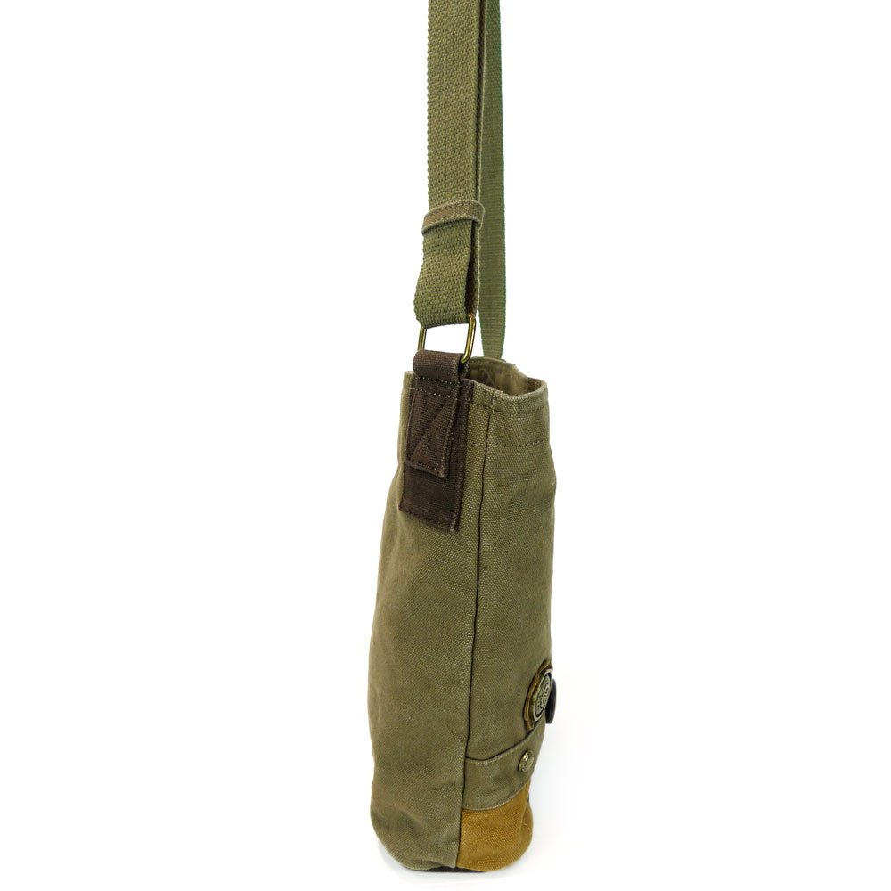 Chala Fox Patch Crossbody Canvas Handbag - Olive Green - Stylish & Durable for Women's Daily Use, Travel & Casual Outings
