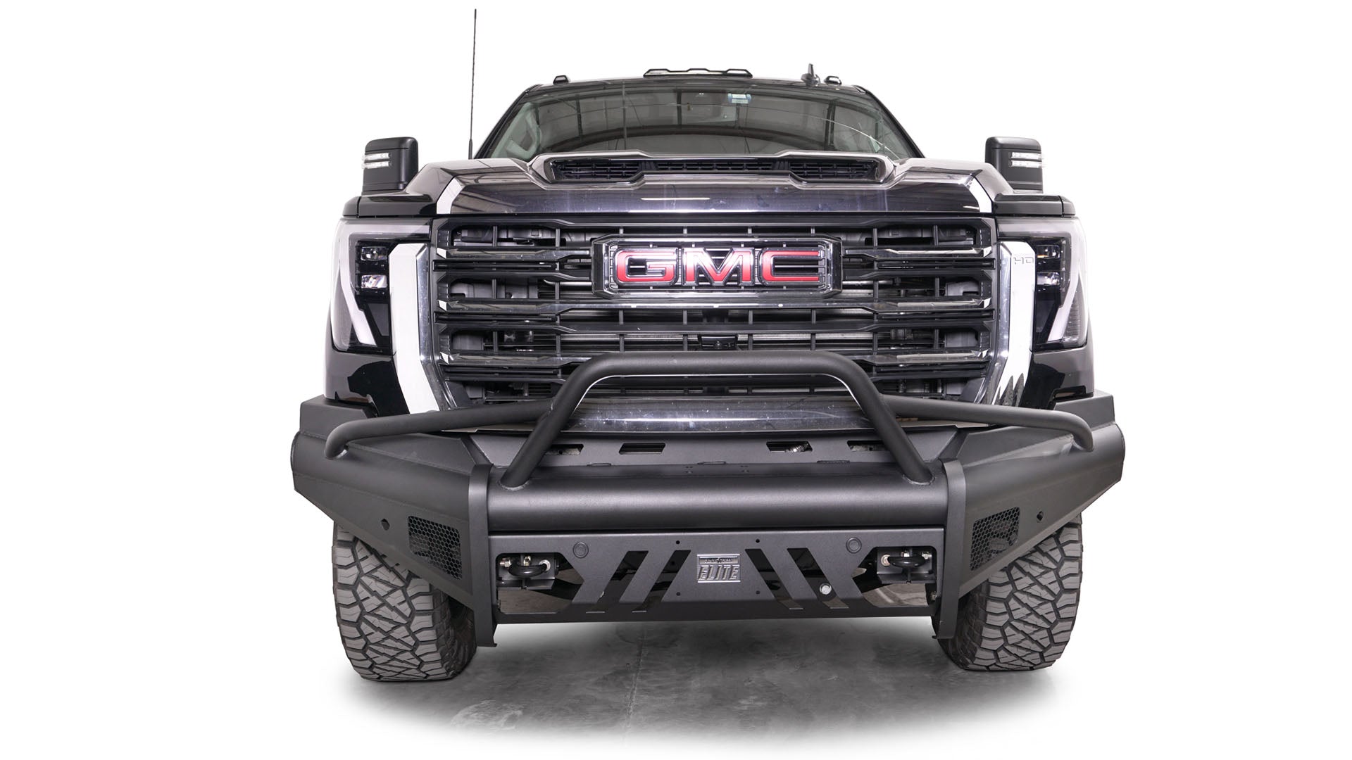 2024 GMC 2500/3500 Heavy Duty Black Steel Elite Front Bumper - Off-Road Protection & Stylish Upgrade for Trucks