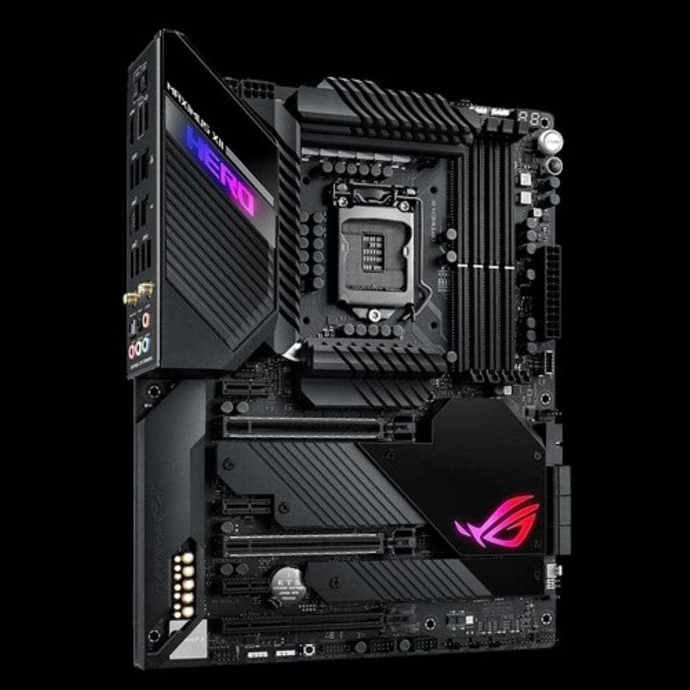 ASUS ROG MAXIMUS XII HERO Z490 (Wi-Fi) ATX Gaming Motherboard - Intel LGA 1200 Socket, PCIe 3.0, DDR4 4800MHz, 3-Year Warranty - Perfect for High-End Gaming PCs and Content Creation Workstations