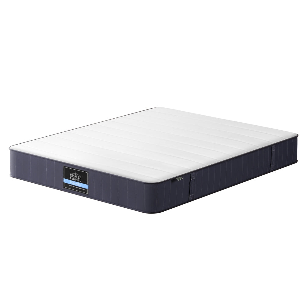 20cm Queen Size Pocket Spring Mattress - Medium Firm Support for Back Pain Relief, Breathable & Motion Isolation - Perfect for Bedrooms, Guest Rooms & Apartments