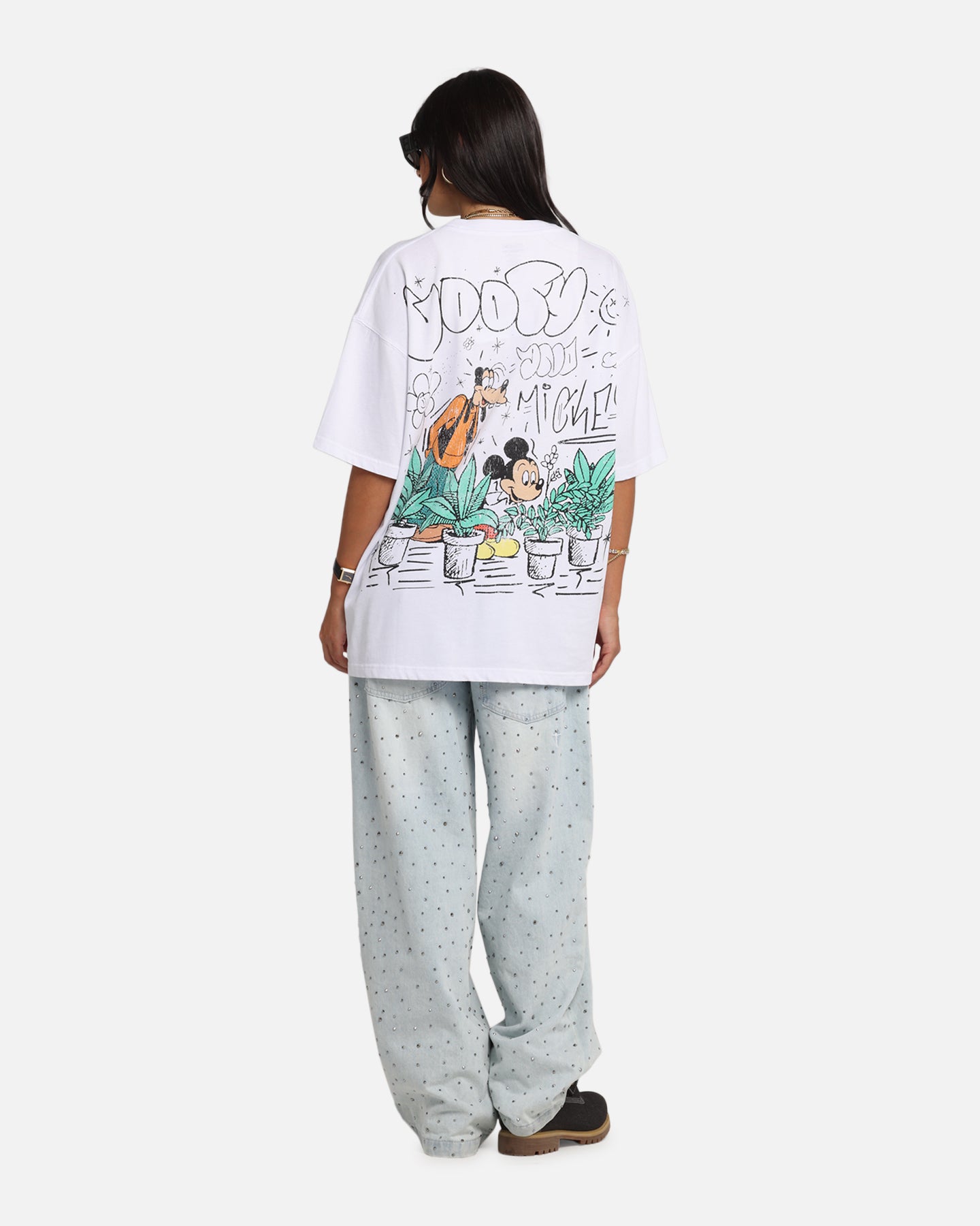 Disney Best Friends T-Shirt for Women - Soft Cotton White Graphic Tee - Cute Matching Outfits for BFFs, Sisters & Couples - Perfect for Casual Wear, Gifts & Theme Parks