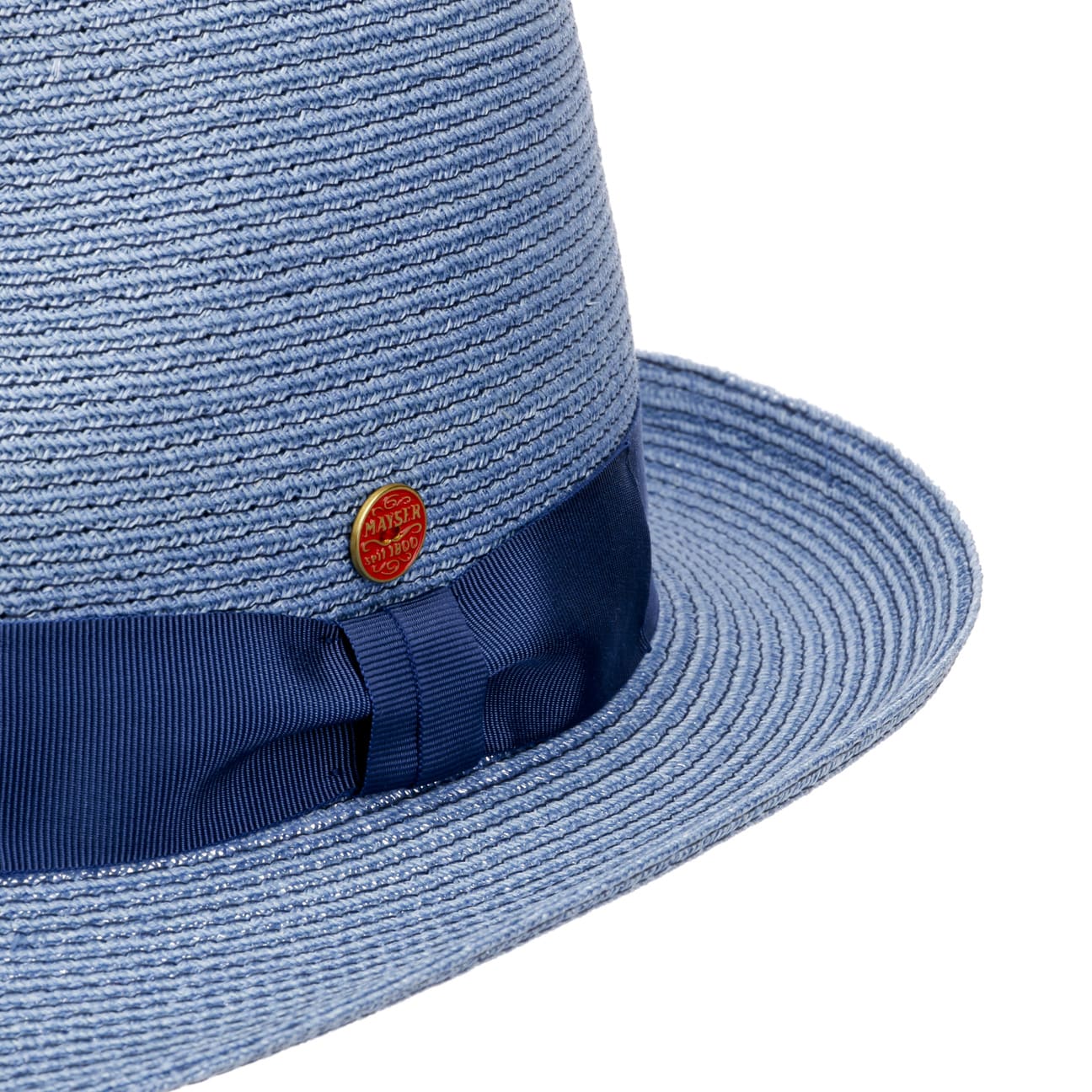Mayser Maleo Trilby Hemp Hat for Men - Stylish Summer Sun Hat with Brim for Outdoor Activities, Beach, Travel & Casual Wear