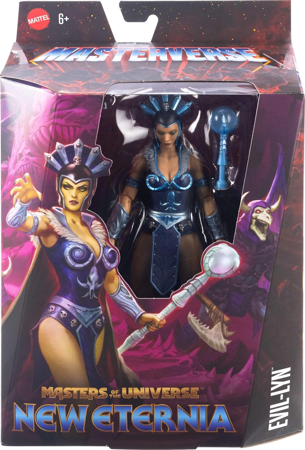 New Eternia Evil Lyn Action Figure - Masters of the Universe Masterverse by Mattel | Collectible Toy for Fans & Display | Perfect for Home Decor, Gift Giving & Cosplay Inspiration