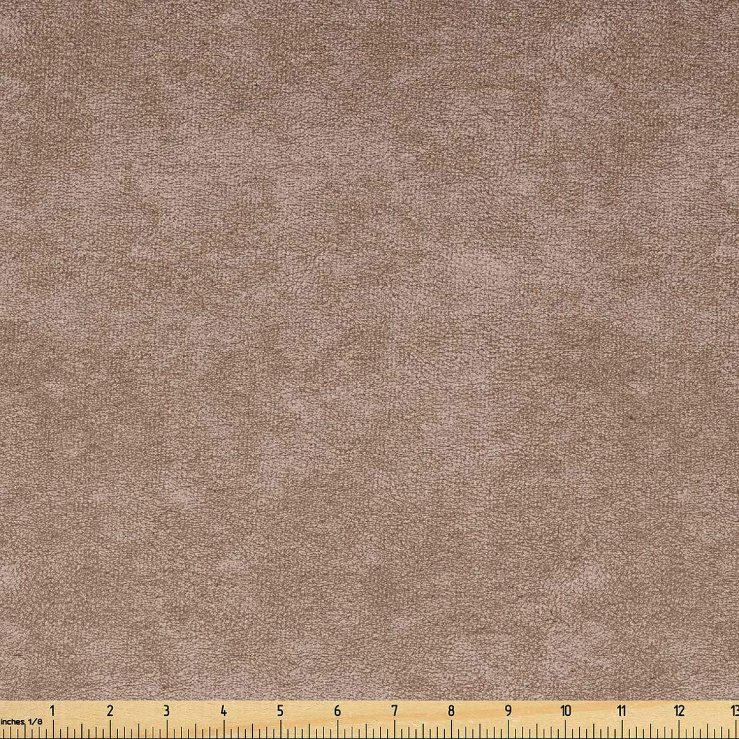 Ambesonne Faux Suede Fabric by The Yard - Digitally Printed Grunge Texture, Durable & Washable Upholstery Material for DIY Projects, Home Decor, Indoor/Outdoor Use - 5 Yards, Pale Camel - Perfect for Sofa Covers, Curtains, Pillows and Crafting
